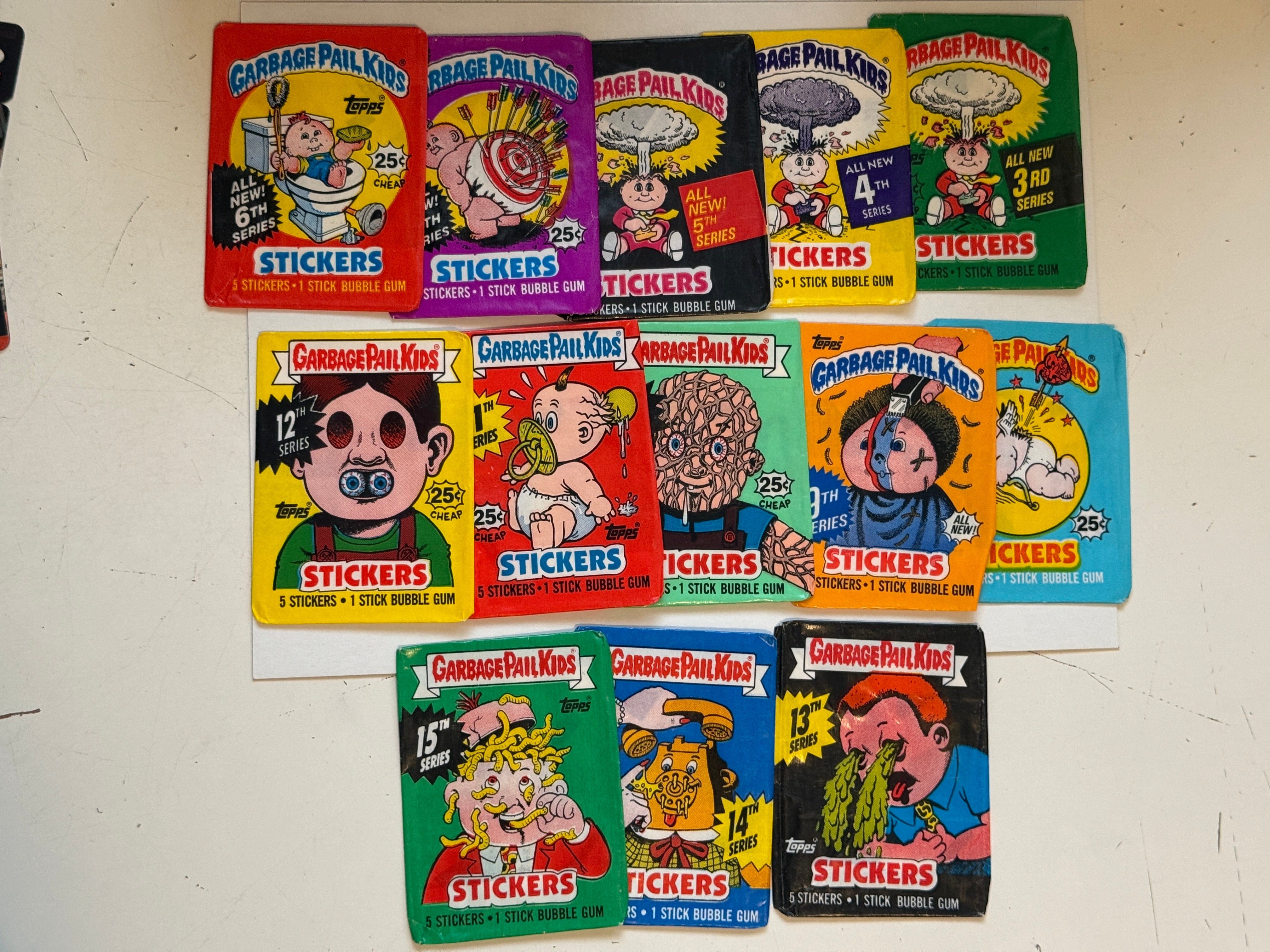 Garbage pail kids original wrappers lot deal 1980s
