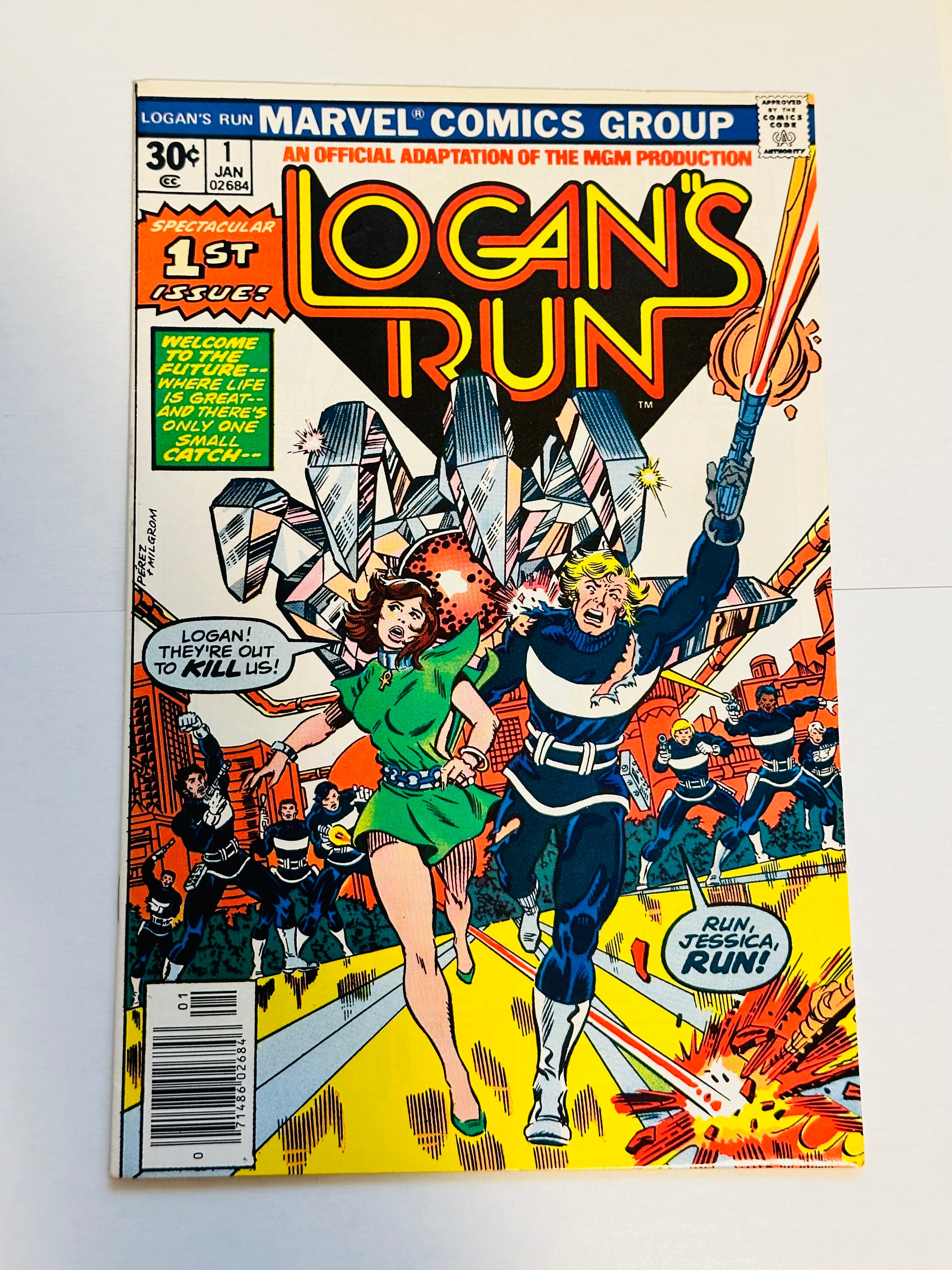 Logan’s Run #1 first issue high grade comic book 1977