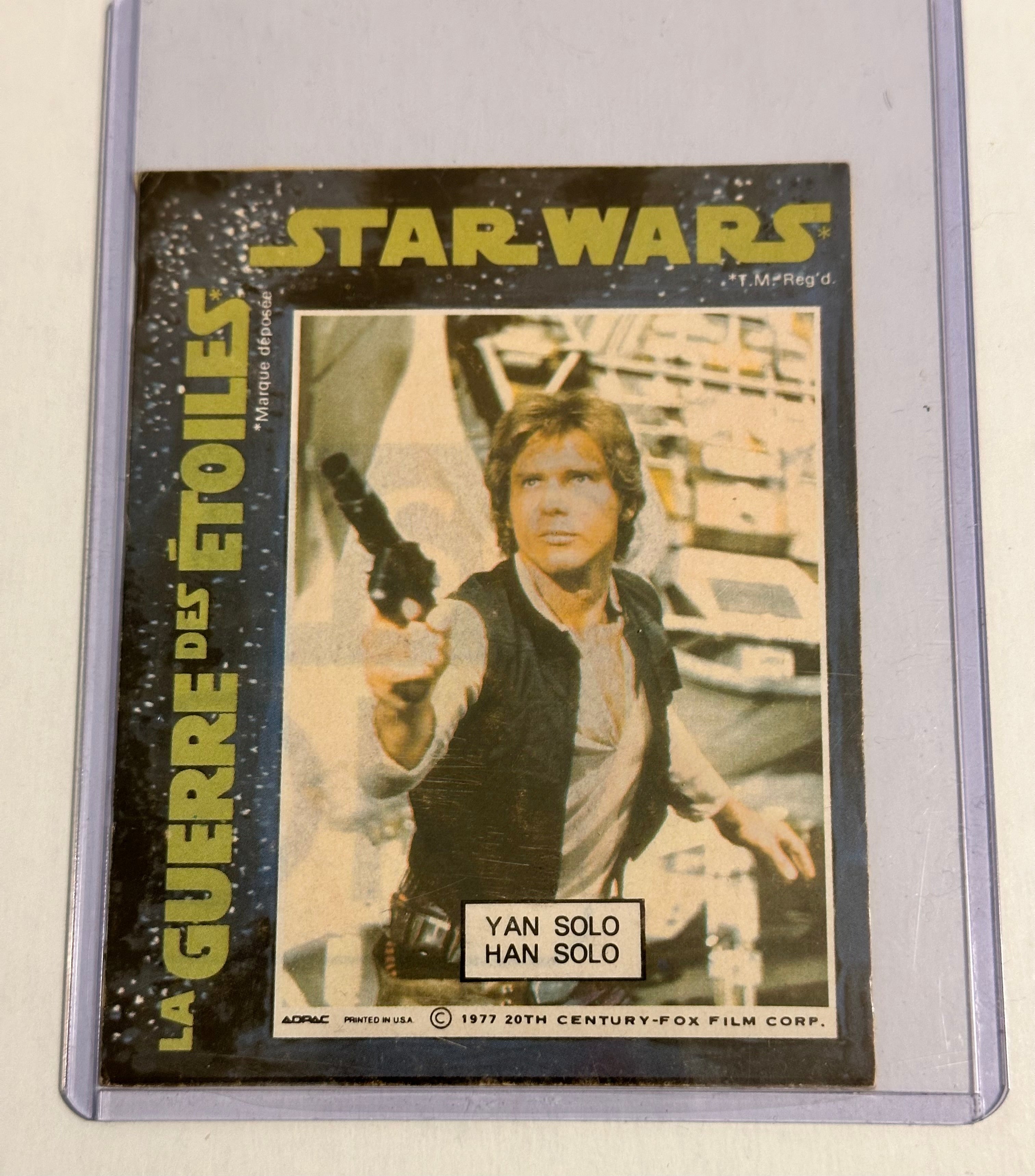 Star Wars, General Mills, rare serial sticker card, 1977