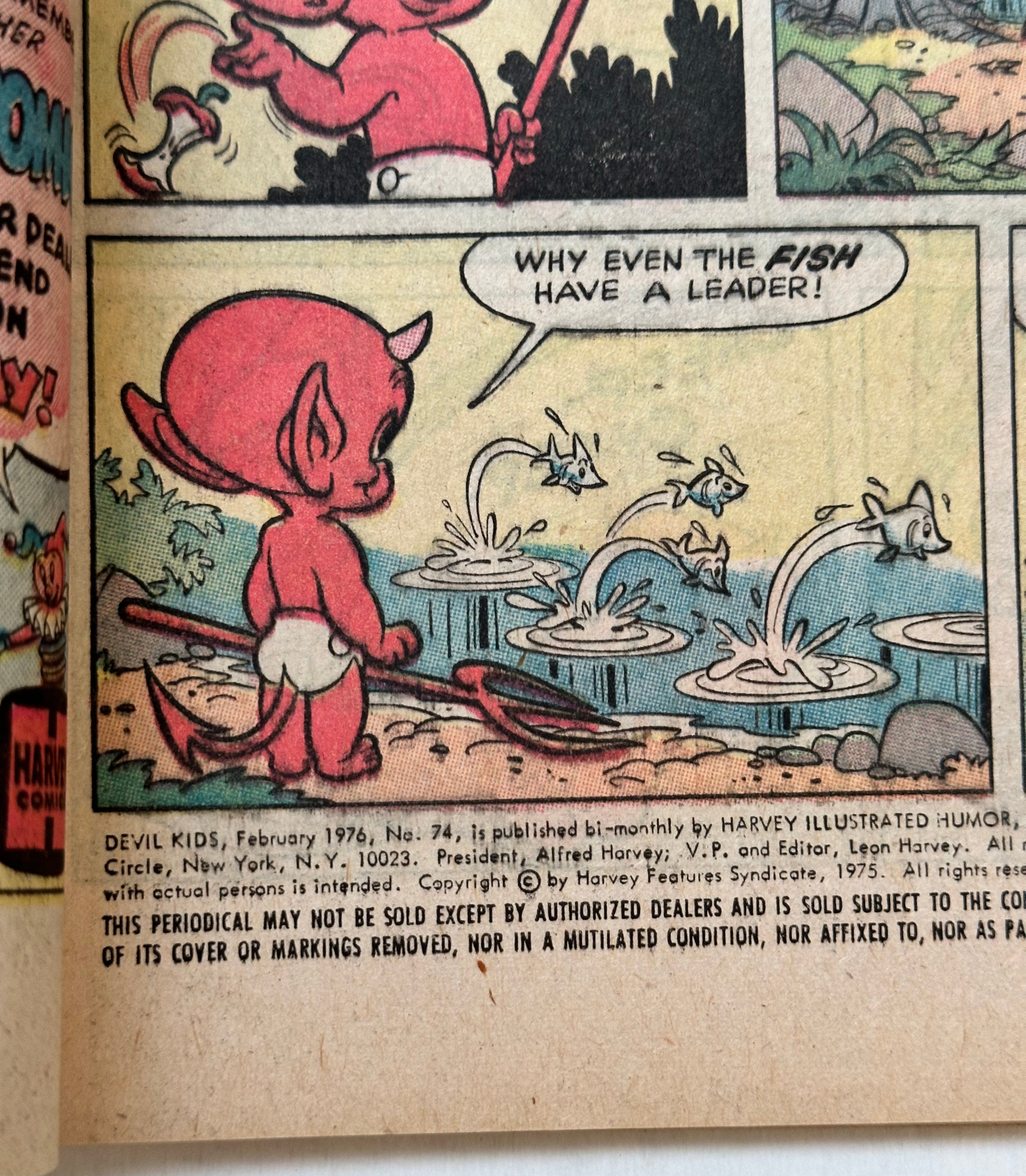 Devil kids, hot stuff comic book #74 from 1975