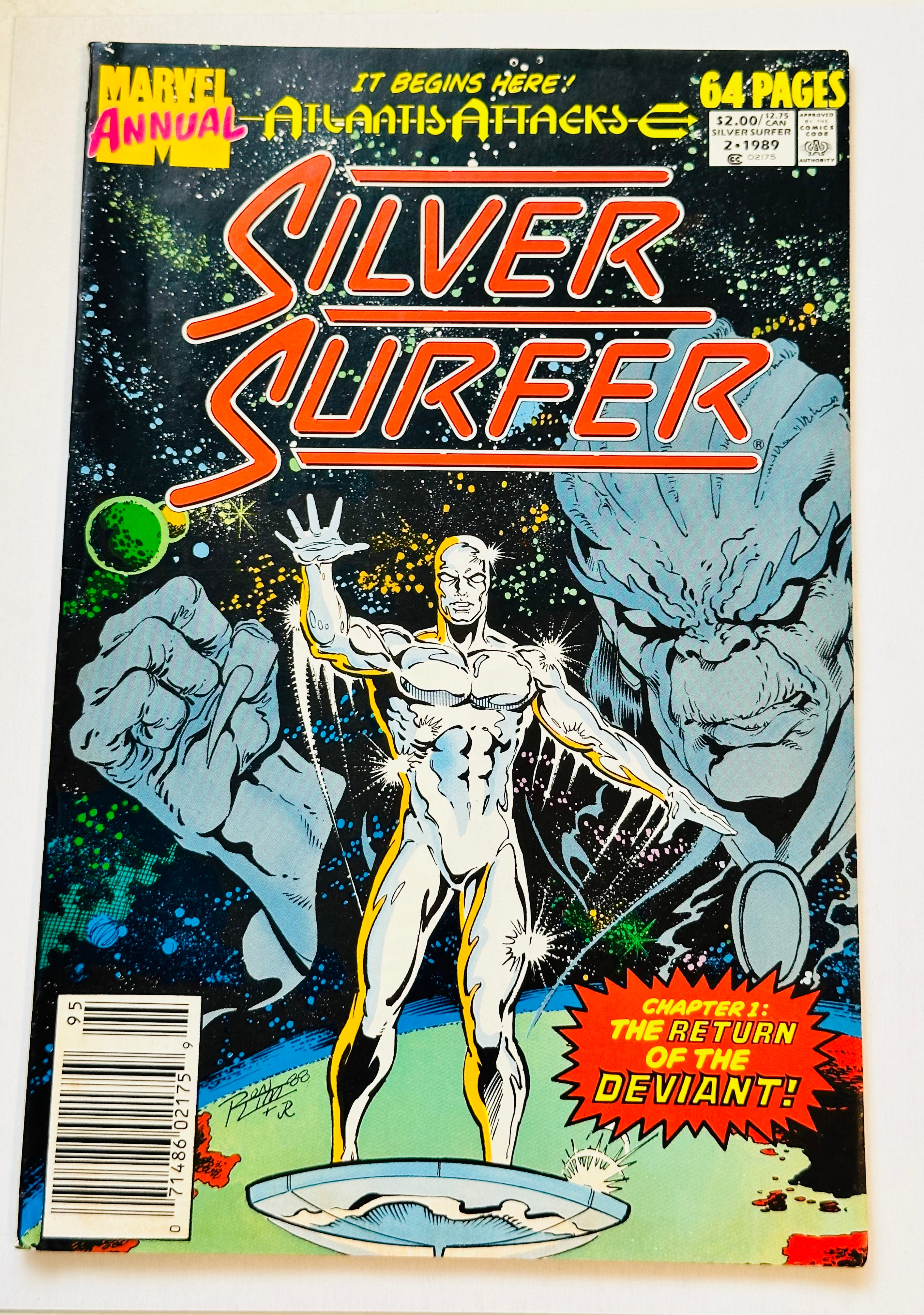 Silver surfer number two annual comic 1989