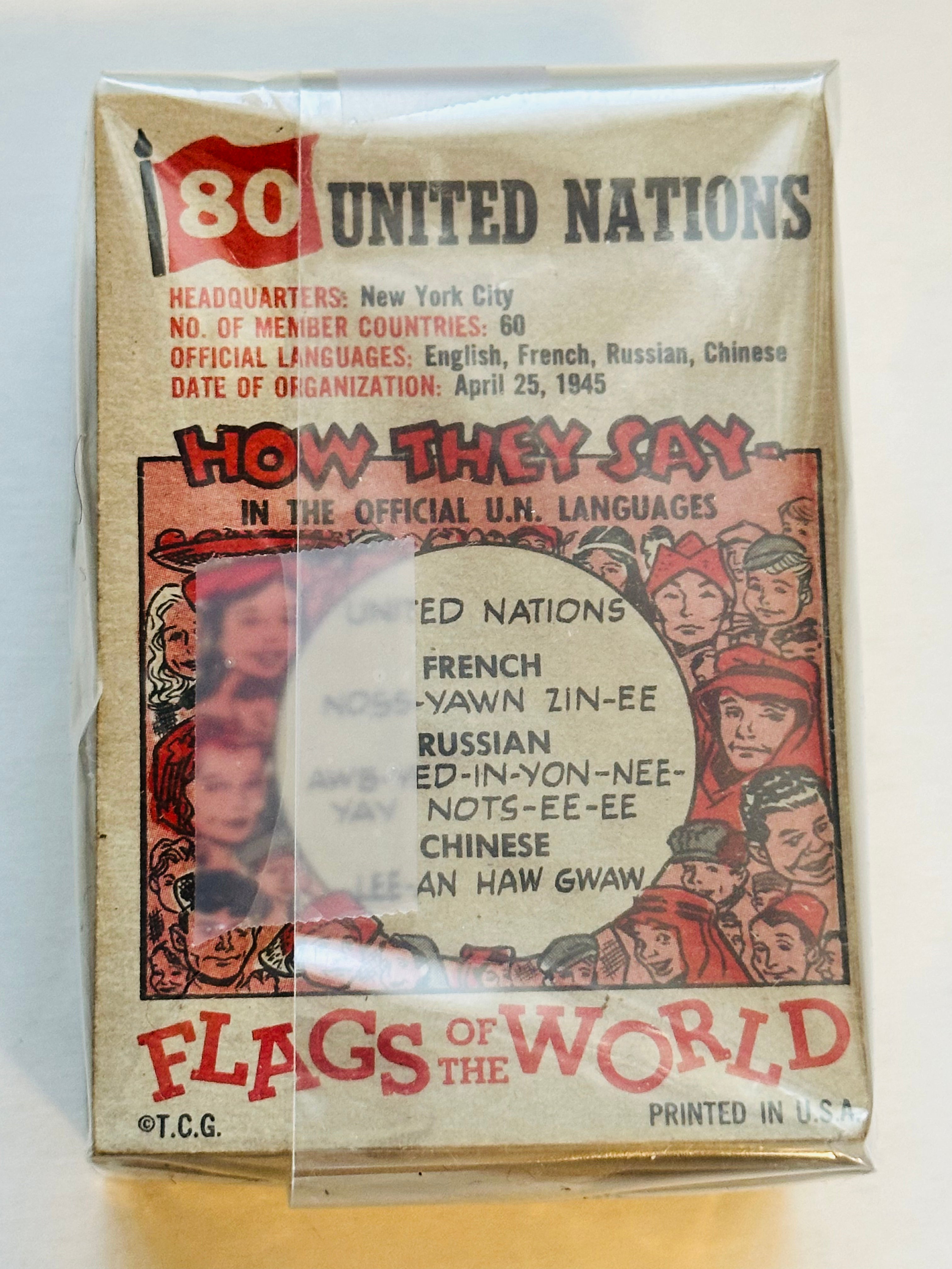 Flags of the world high-grade condition topps cards set 1956