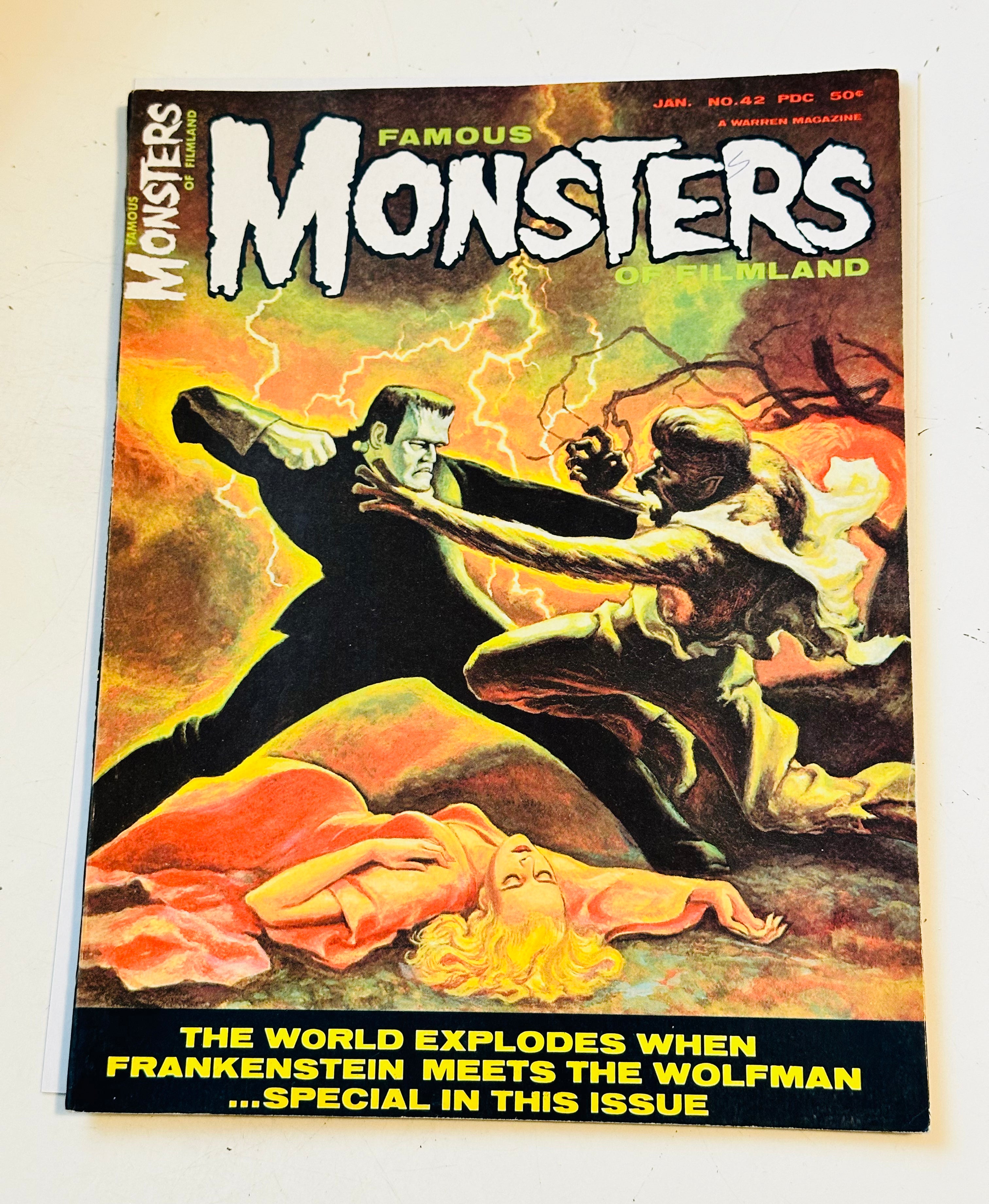 Famous monsters of filmland #42 high grade VF condition 1966
