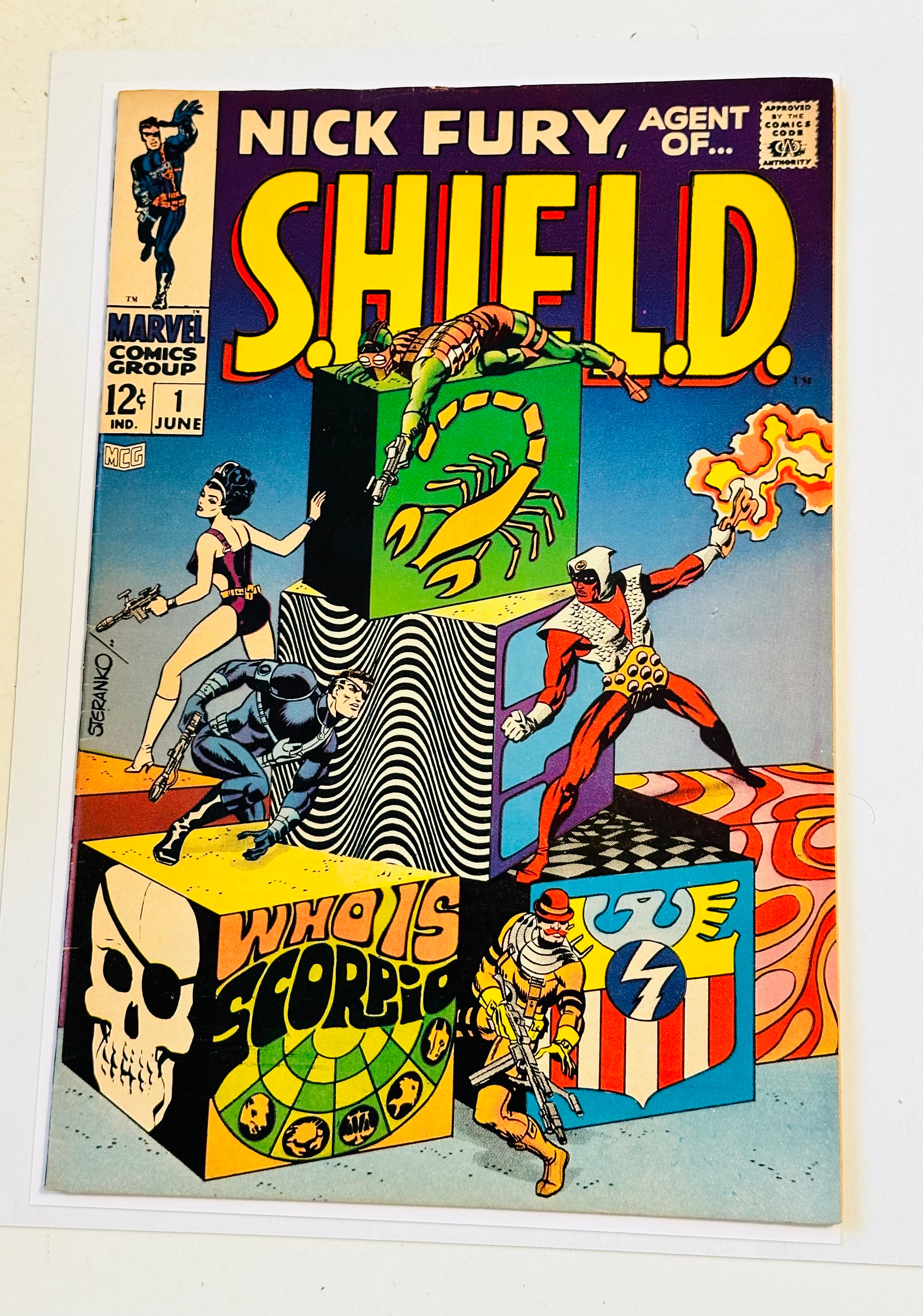 Nick fury, agent of shield, rare number one first issue, high-grade comic book 1968