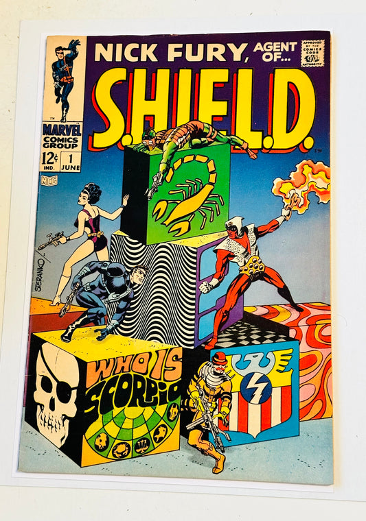 Nick fury, agent of shield, rare number one first issue, high-grade comic book 1968