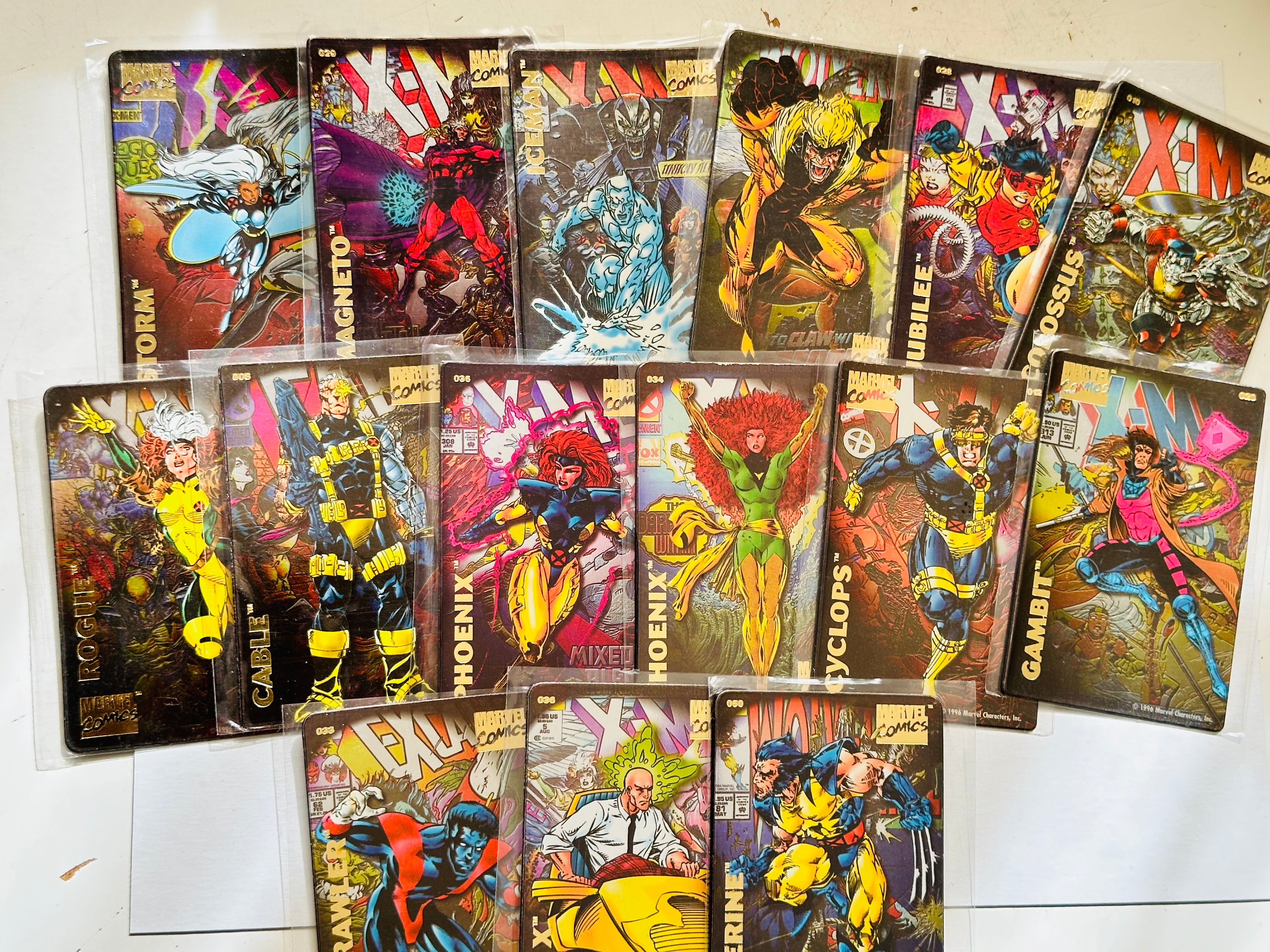 Marvel X-Men magnet cards 15 count lot deal 1996