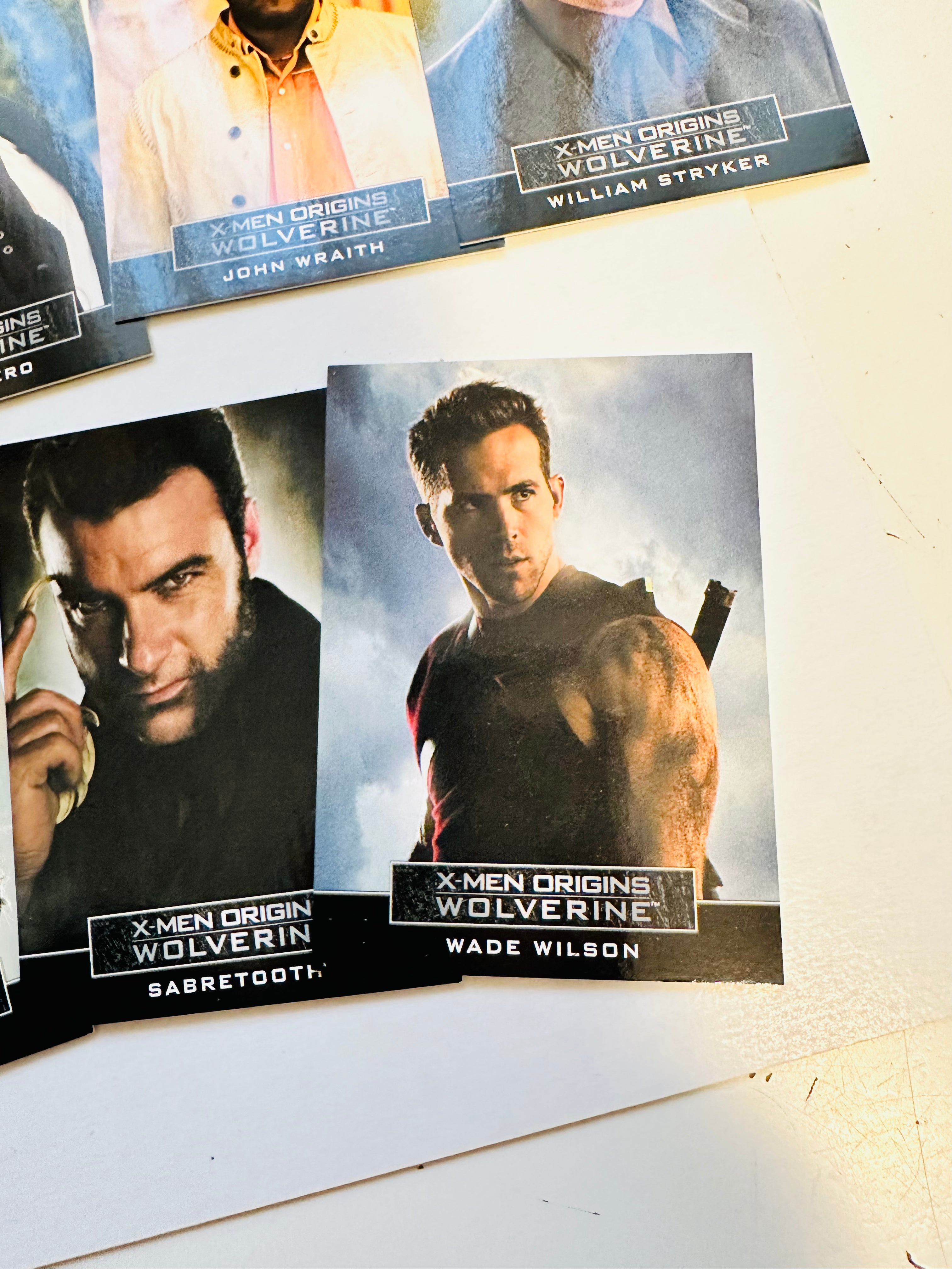 X-Men casting call insert cards set 2009