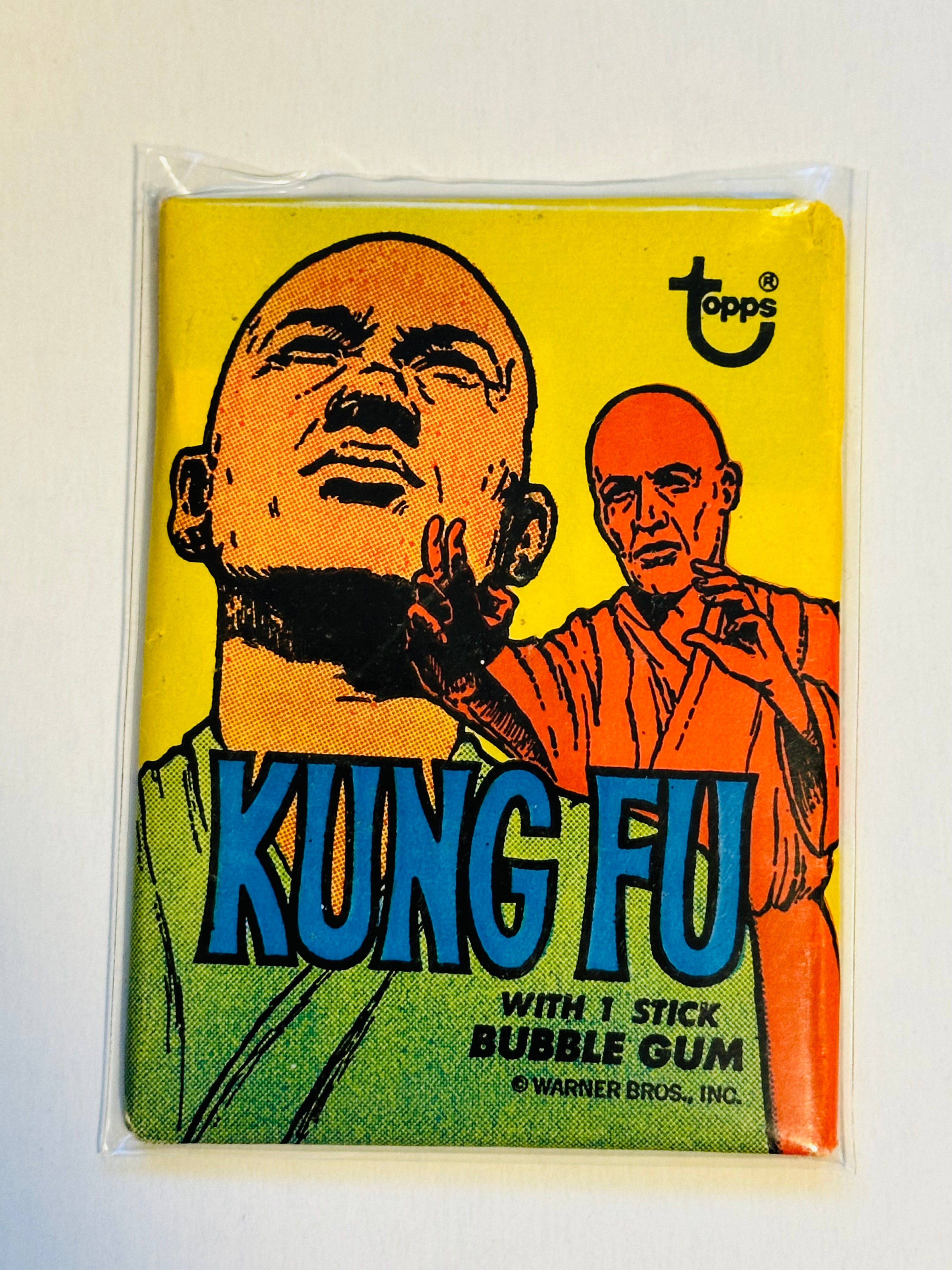 Kung Fu TV show cards sealed pack 1973