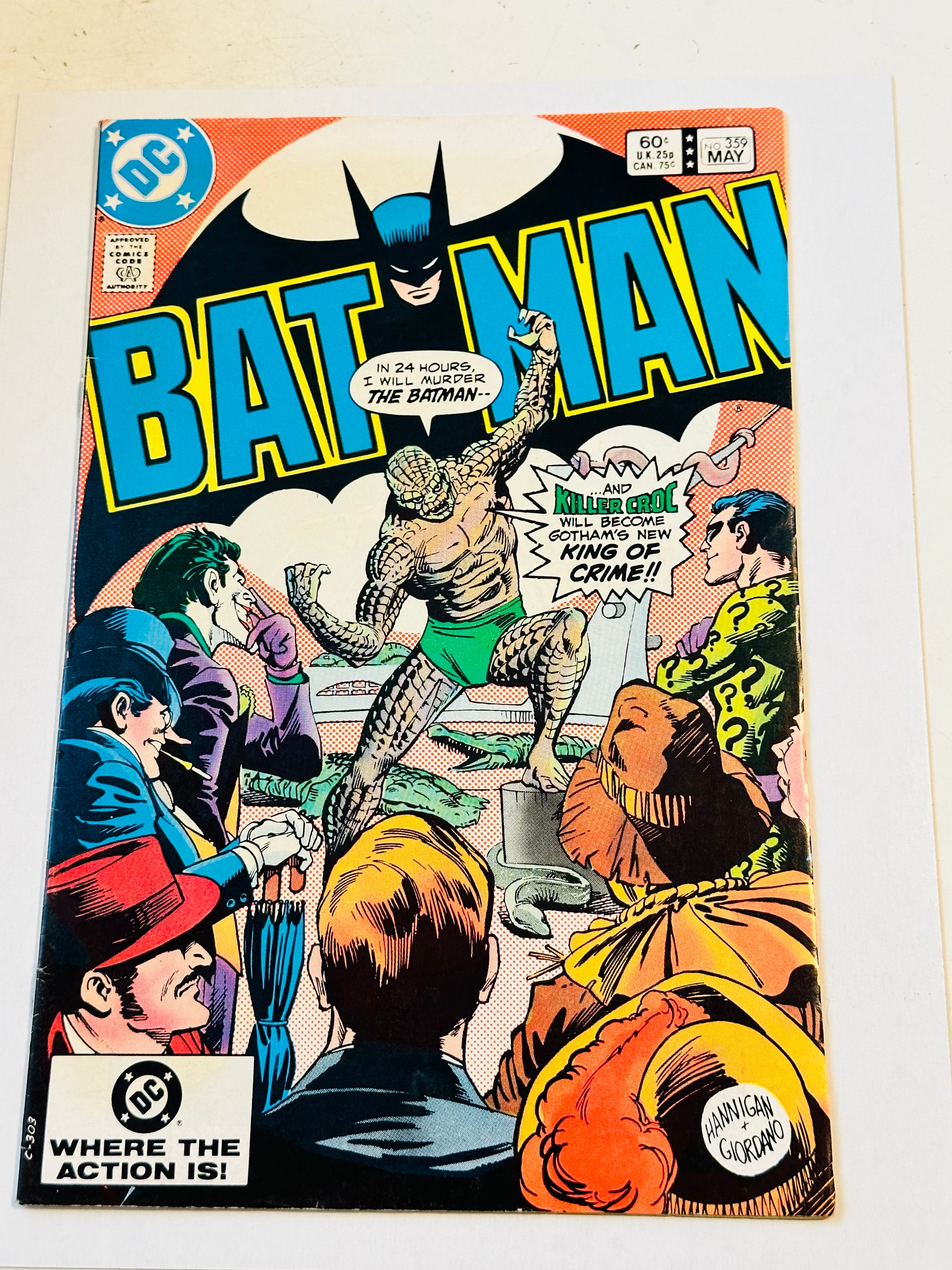 Batman #359 Killer Croc 1st appearance comic book