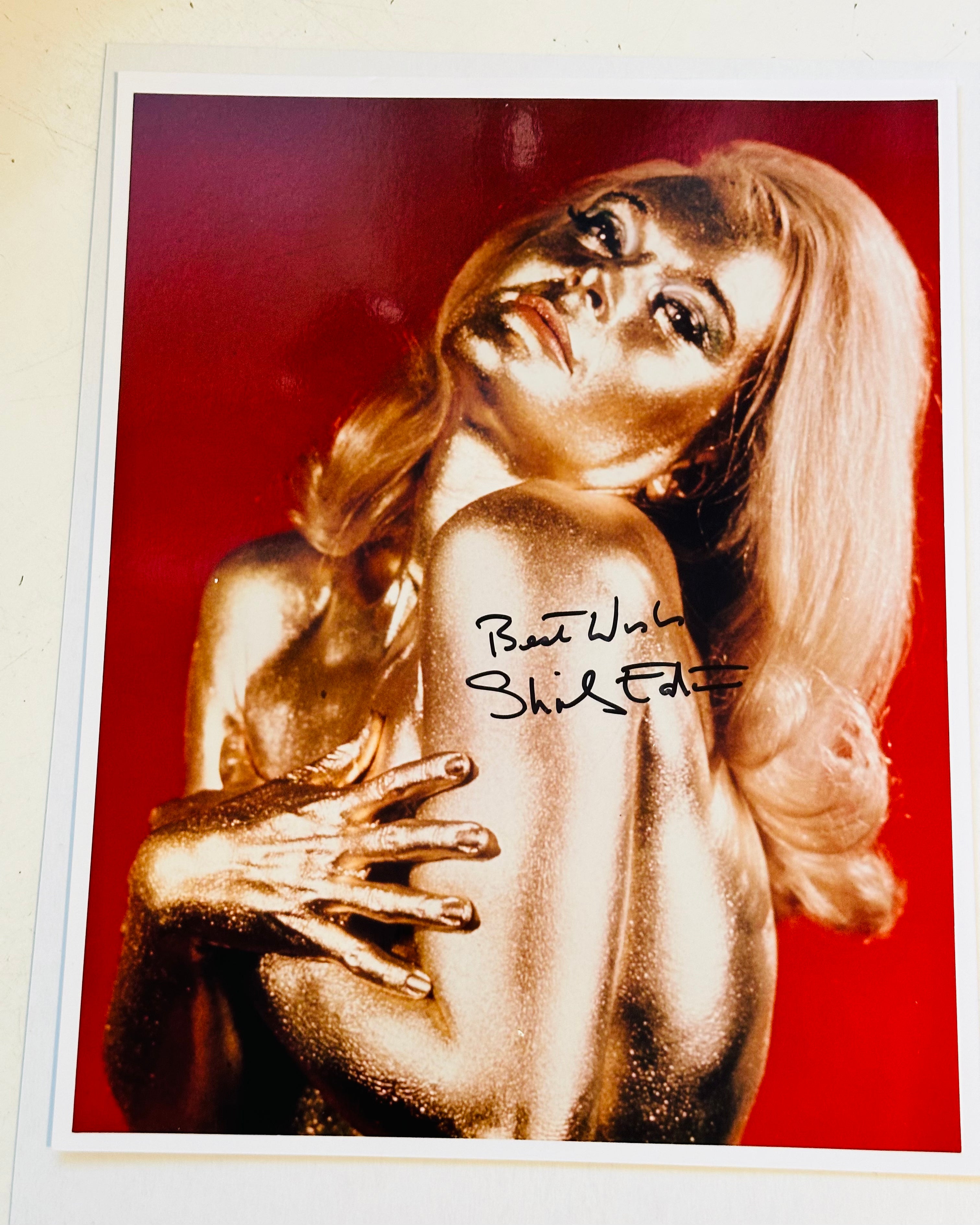 James Bond Shirley Eaton rare autographed 8 x 10 photo with COA