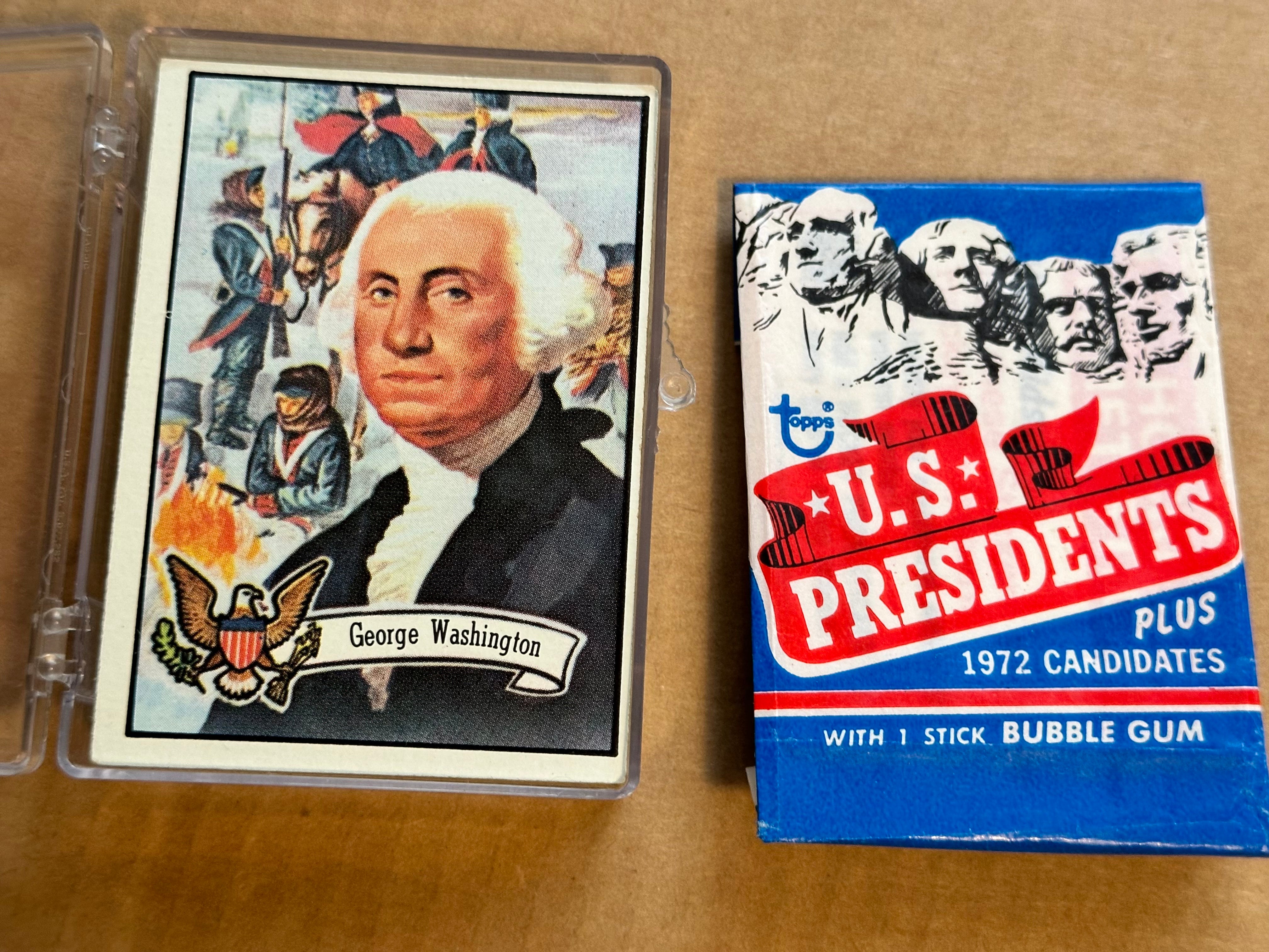 U.S. Presidents cards set with wrapper 1972