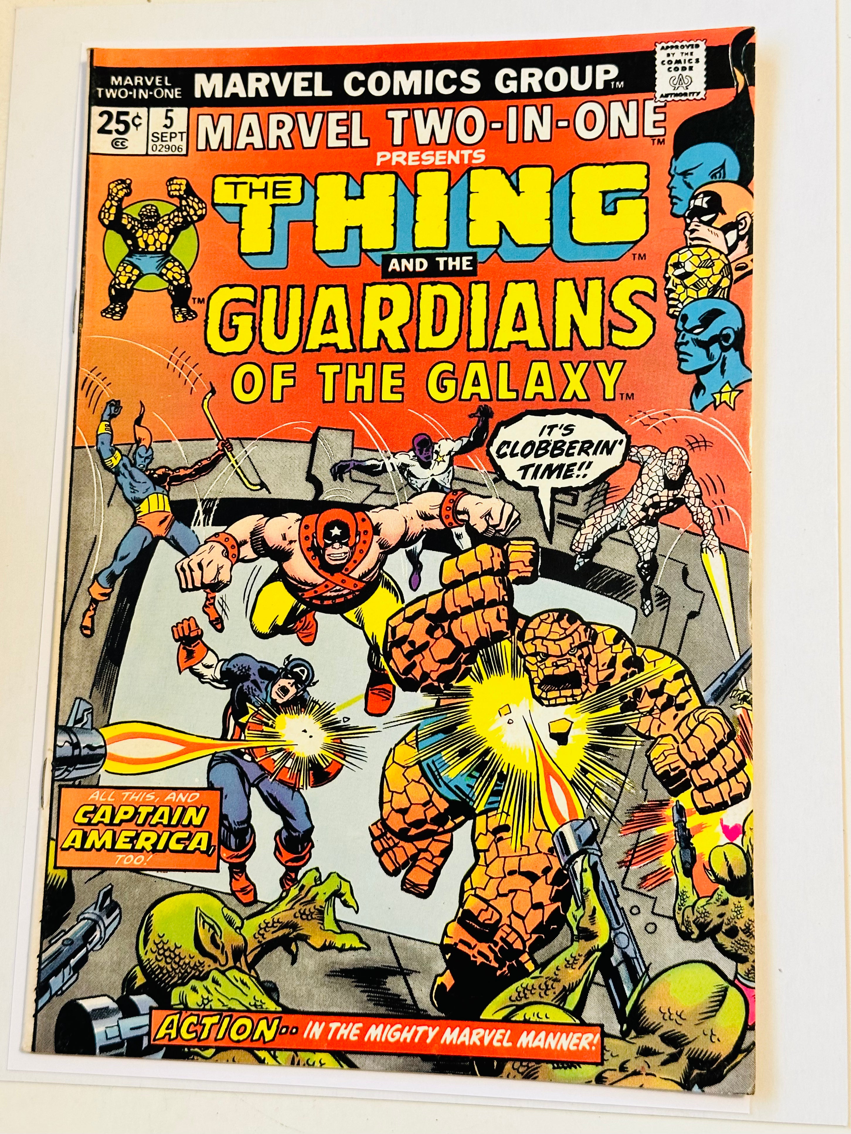 Marvel two and one number five second appearance guardians of the Galaxy comic book