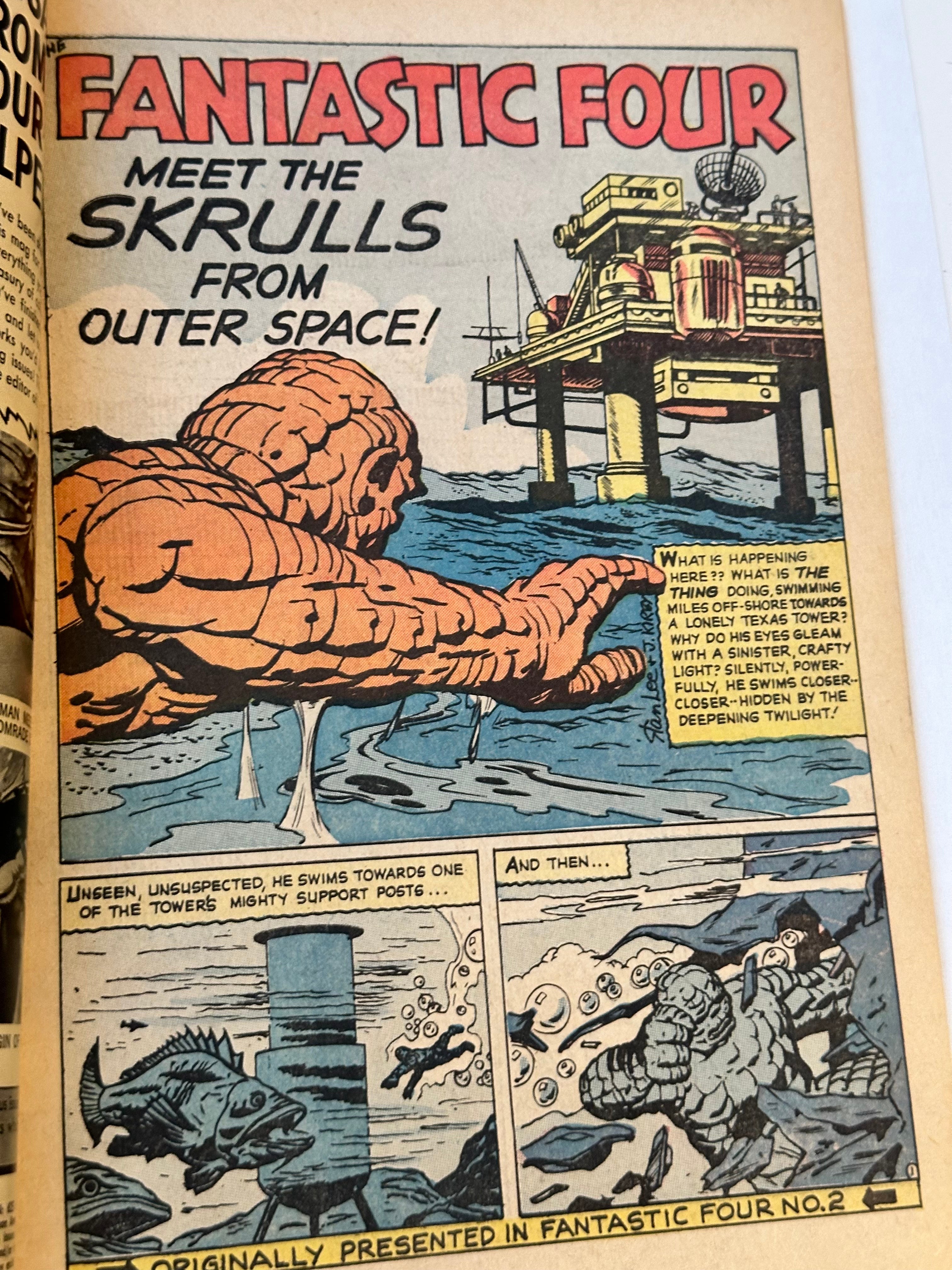 Marvel collectors items classic #1 comic book 1965