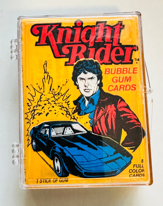 ￼Knight Rider TV show vintage high grade condition cards set with wrapper 1982