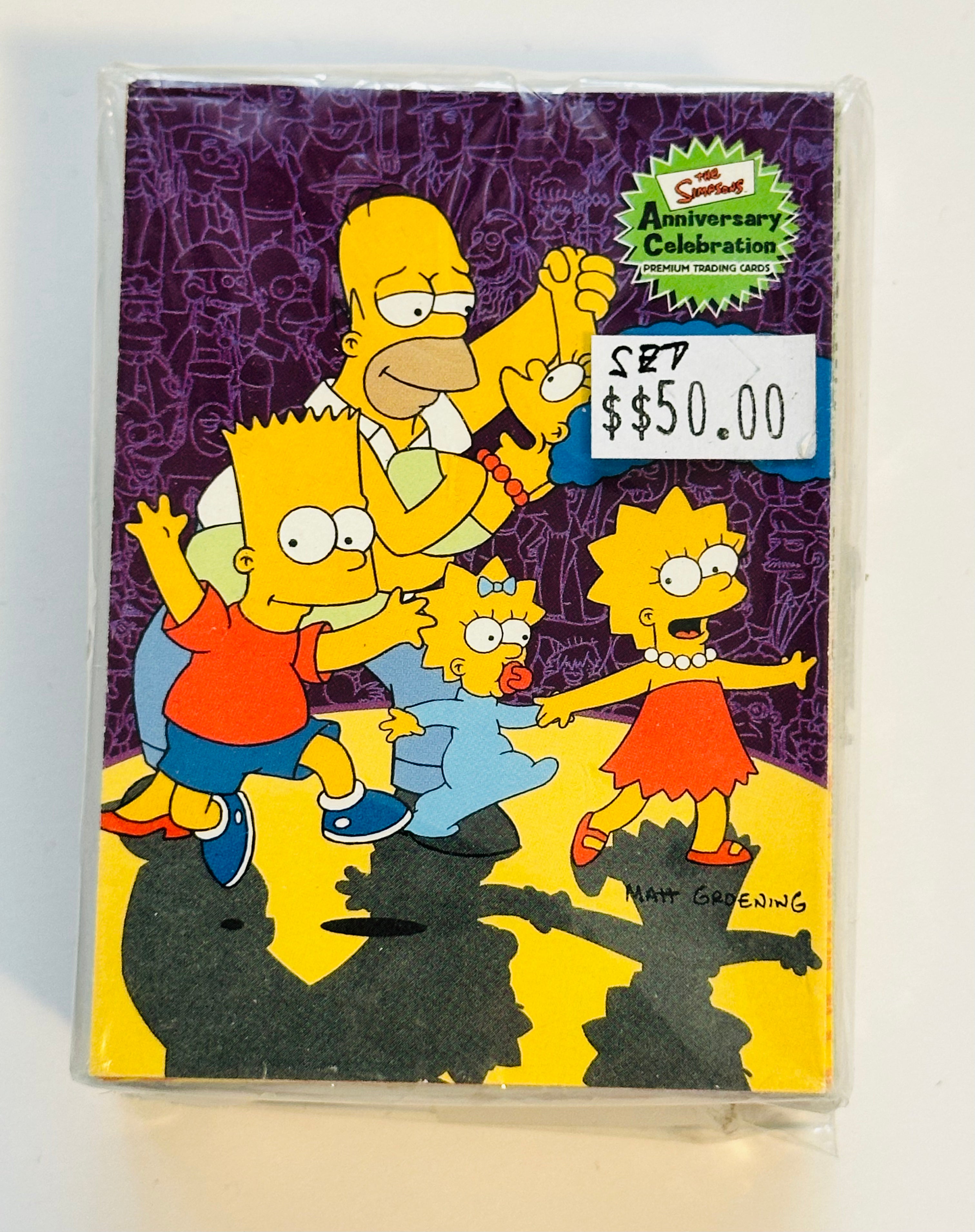 The Simpsons anniversary cards 2000