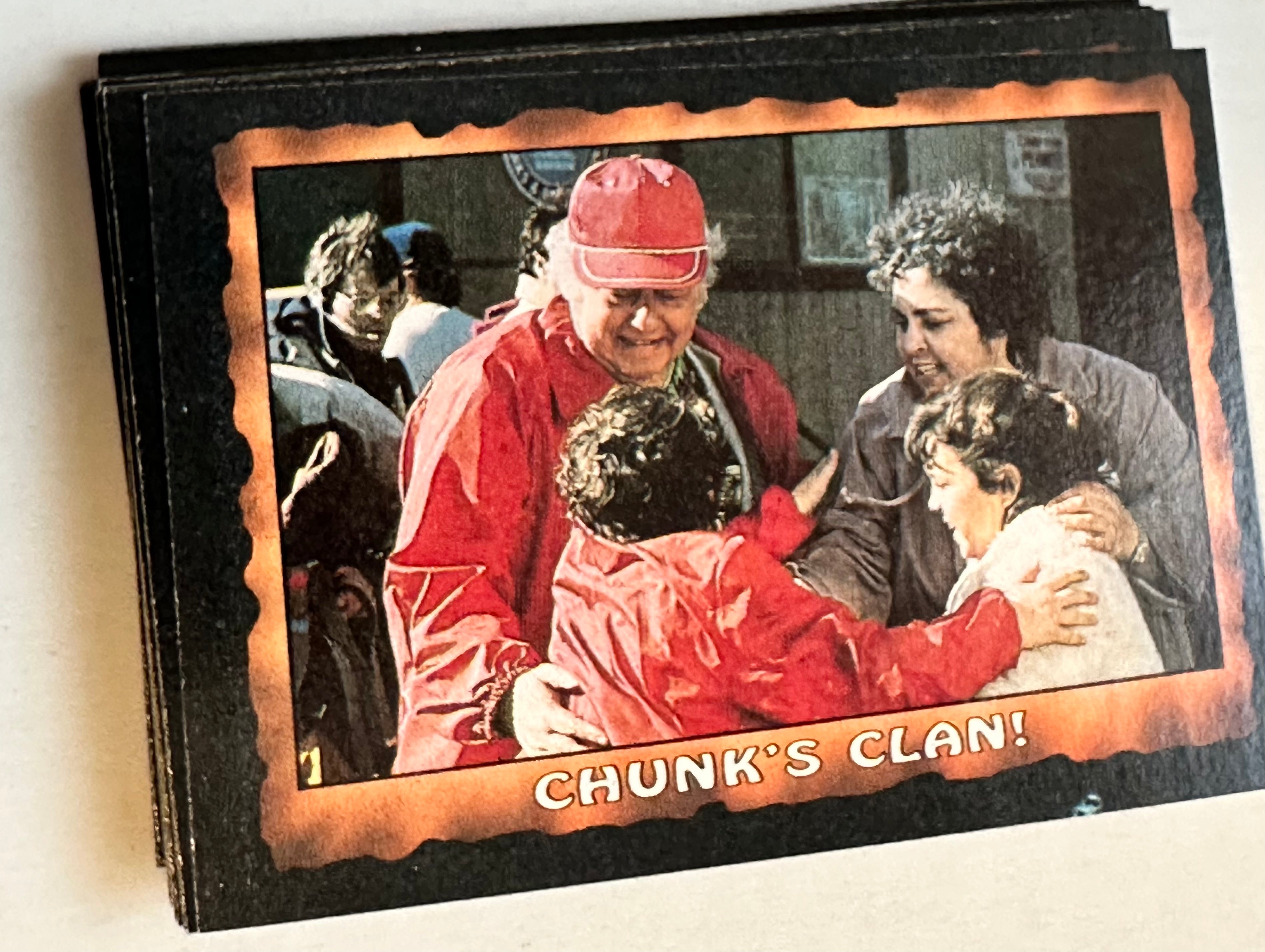 The Goonies rare Topps cards set 1985
