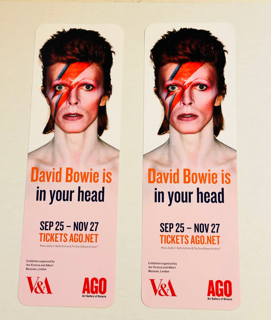 David Bowie Art Gallery of Ontario limited issued two bookmarks 2013