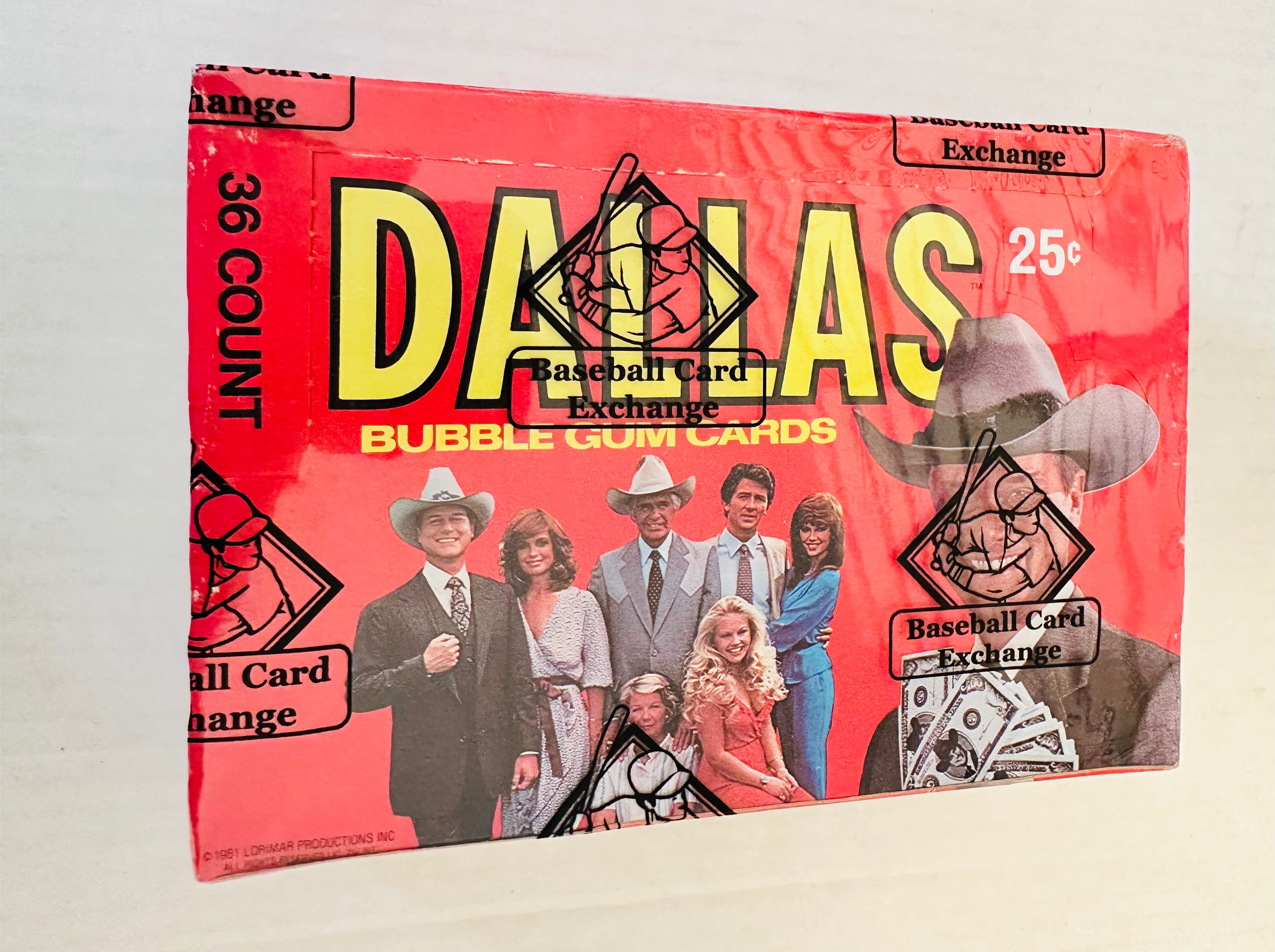 Dallas TV show cards factory sealed Baseball cards exchange box 1981