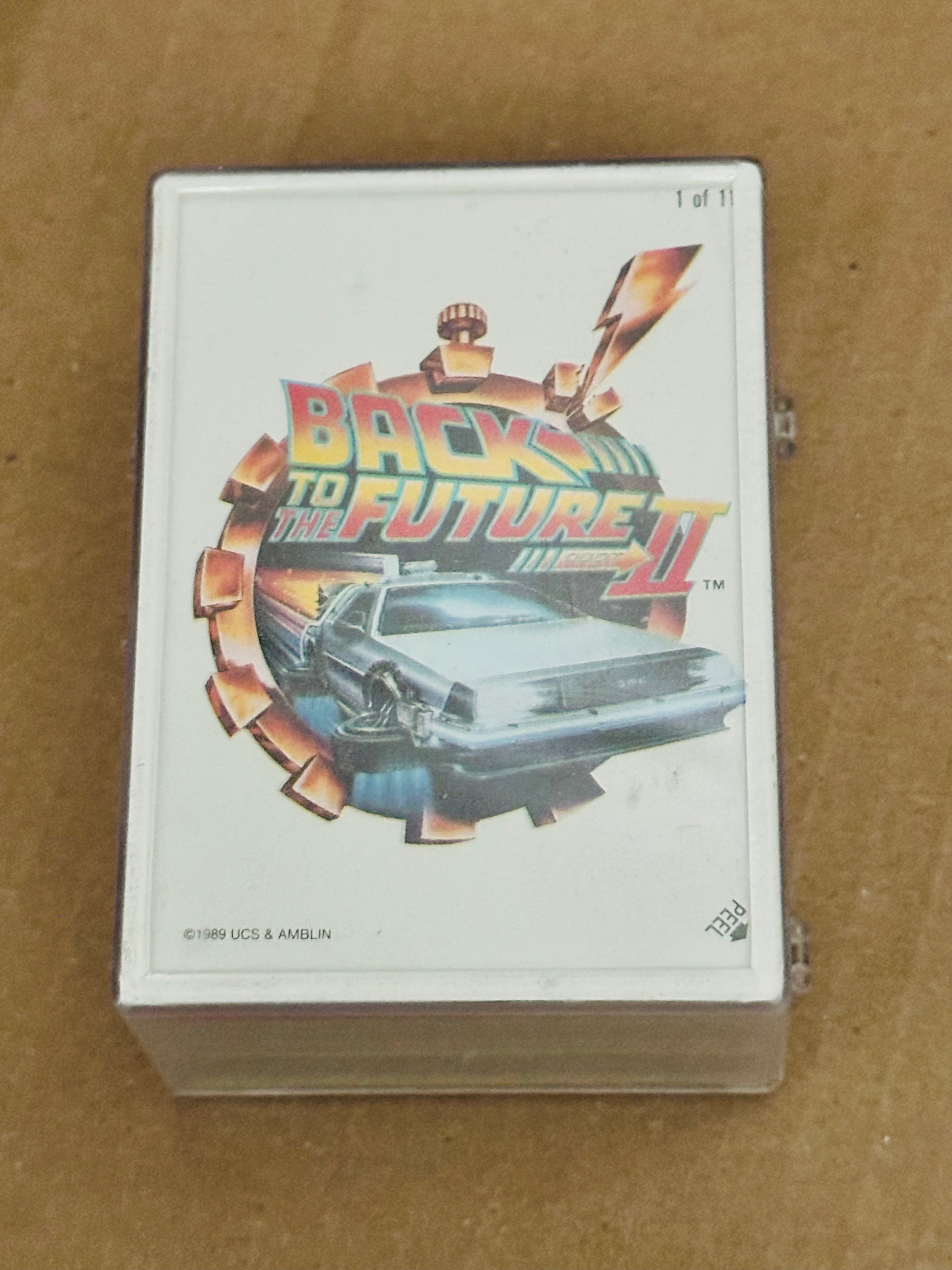 Back to the future movie, high-grade condition, cards and sticker set 1989