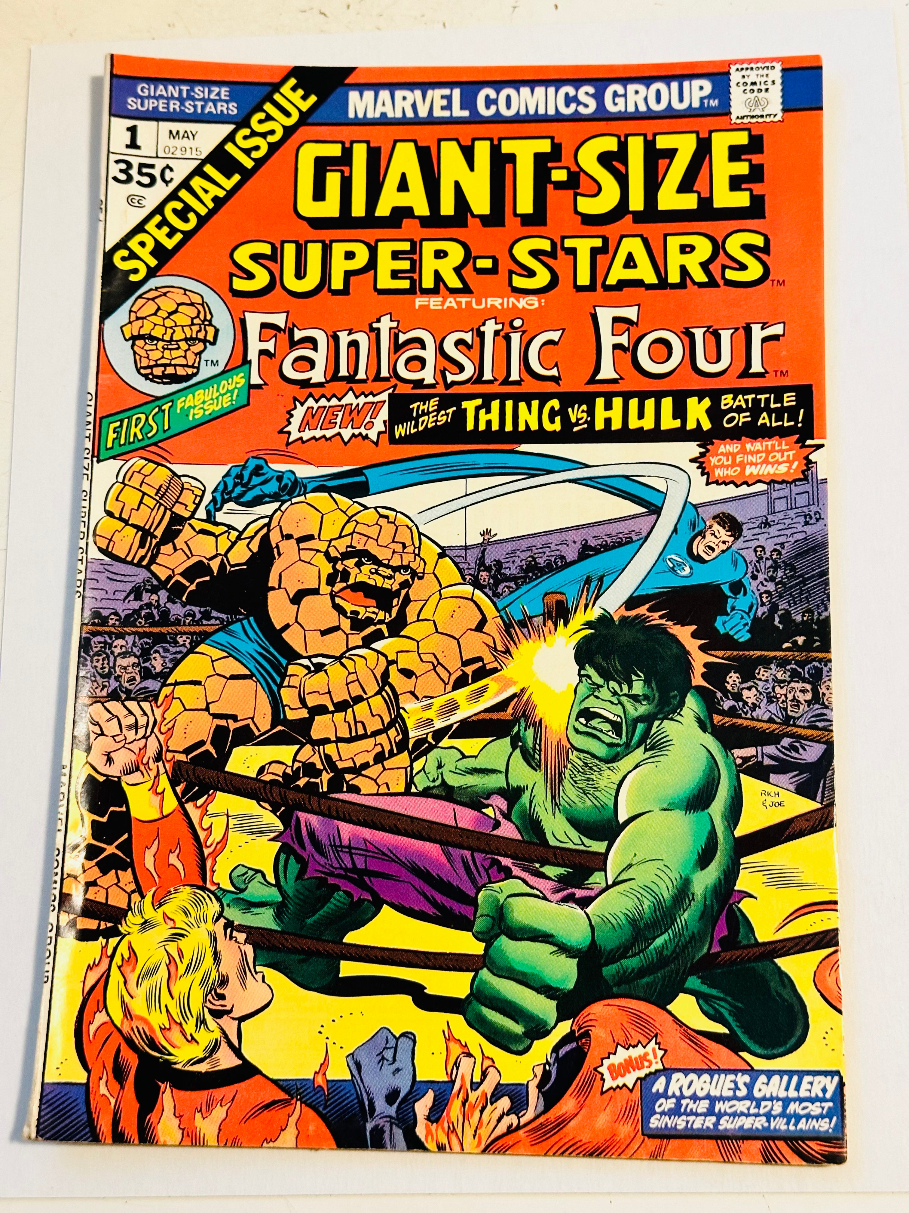 Giant-size super-stars #1 Fantastic Four Marvel comics 1974