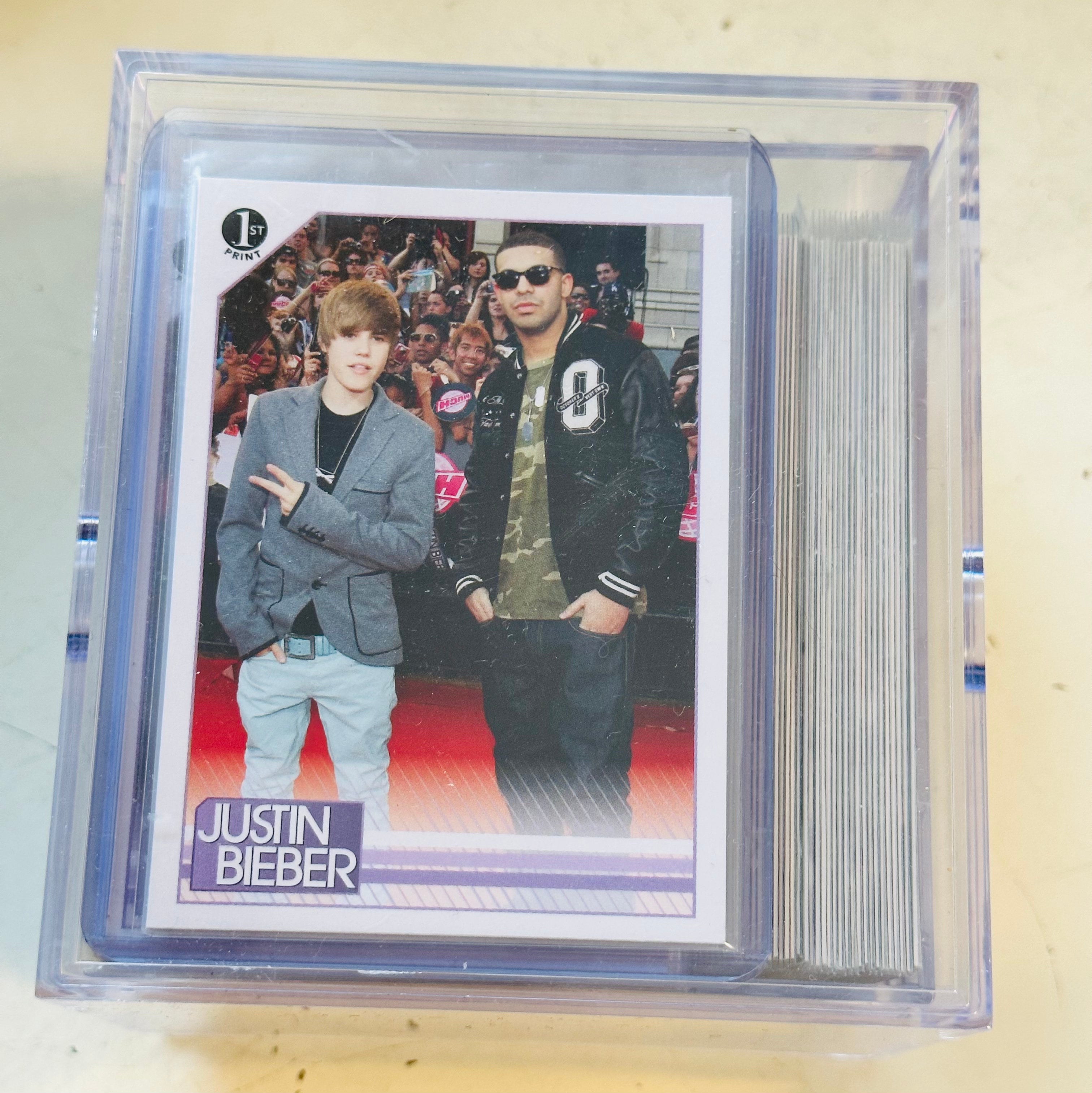 Justin Bieber rare high grade condition cards set 2010