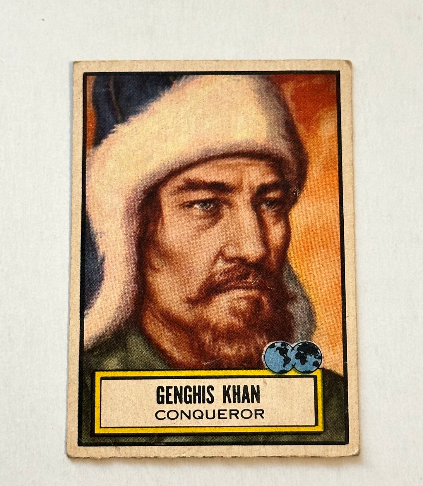 1952 Topps Look and See Genghis Khan rare ex condition card