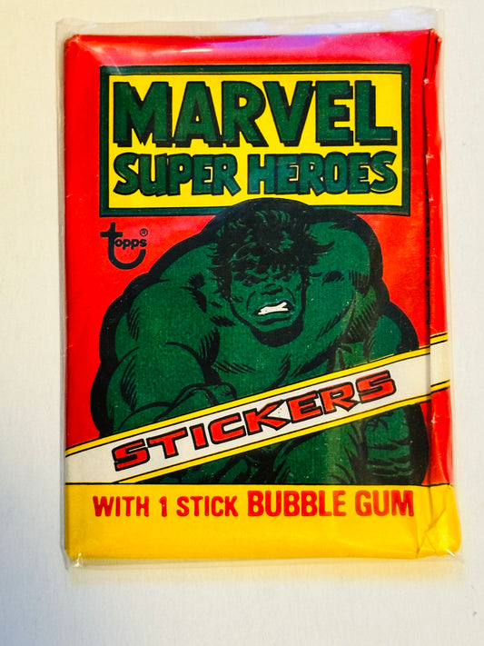 Marvel superheroes rare stickers pack 1976