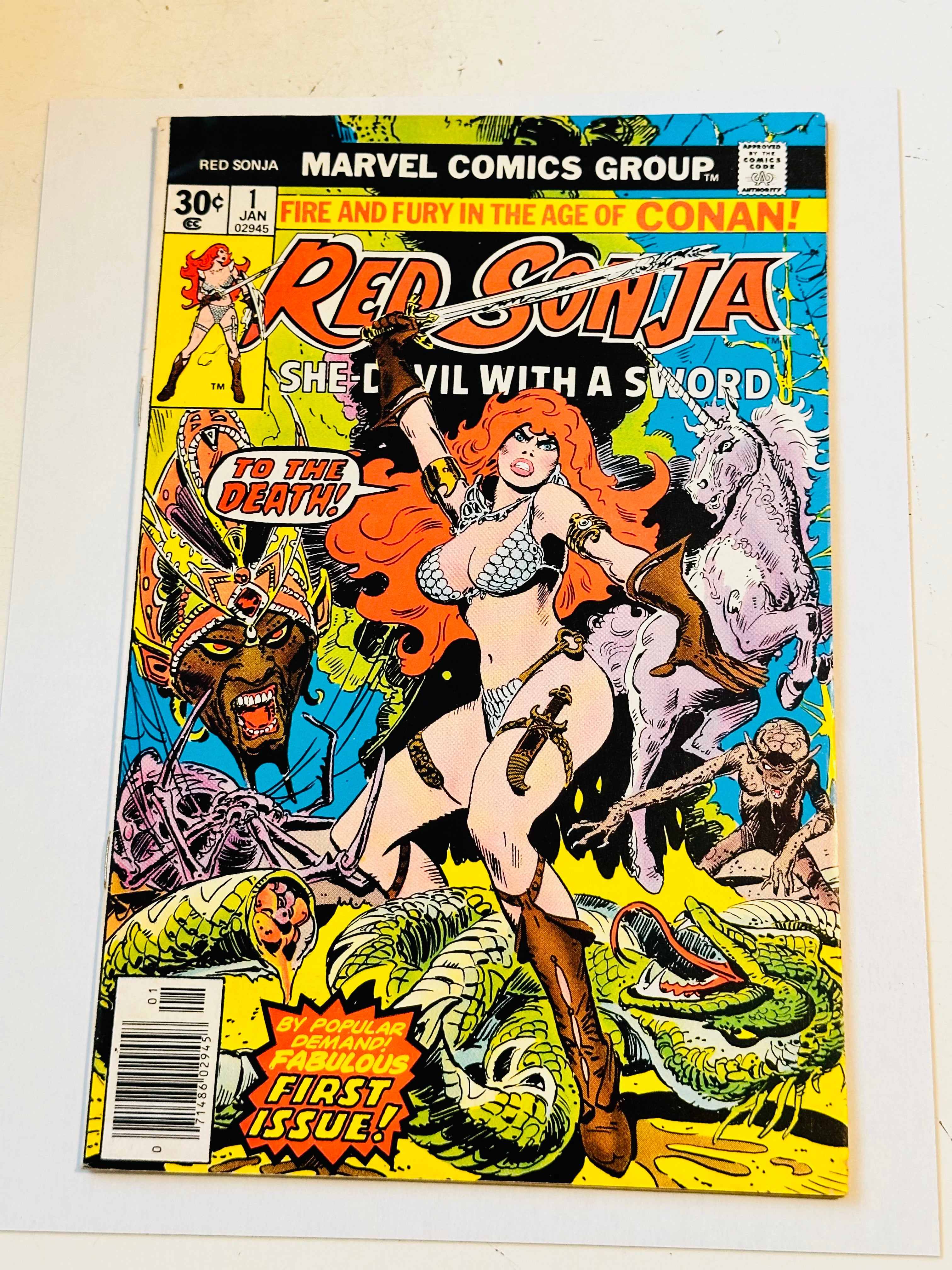 Red Sonja vintage first issue #1 comic book 1977