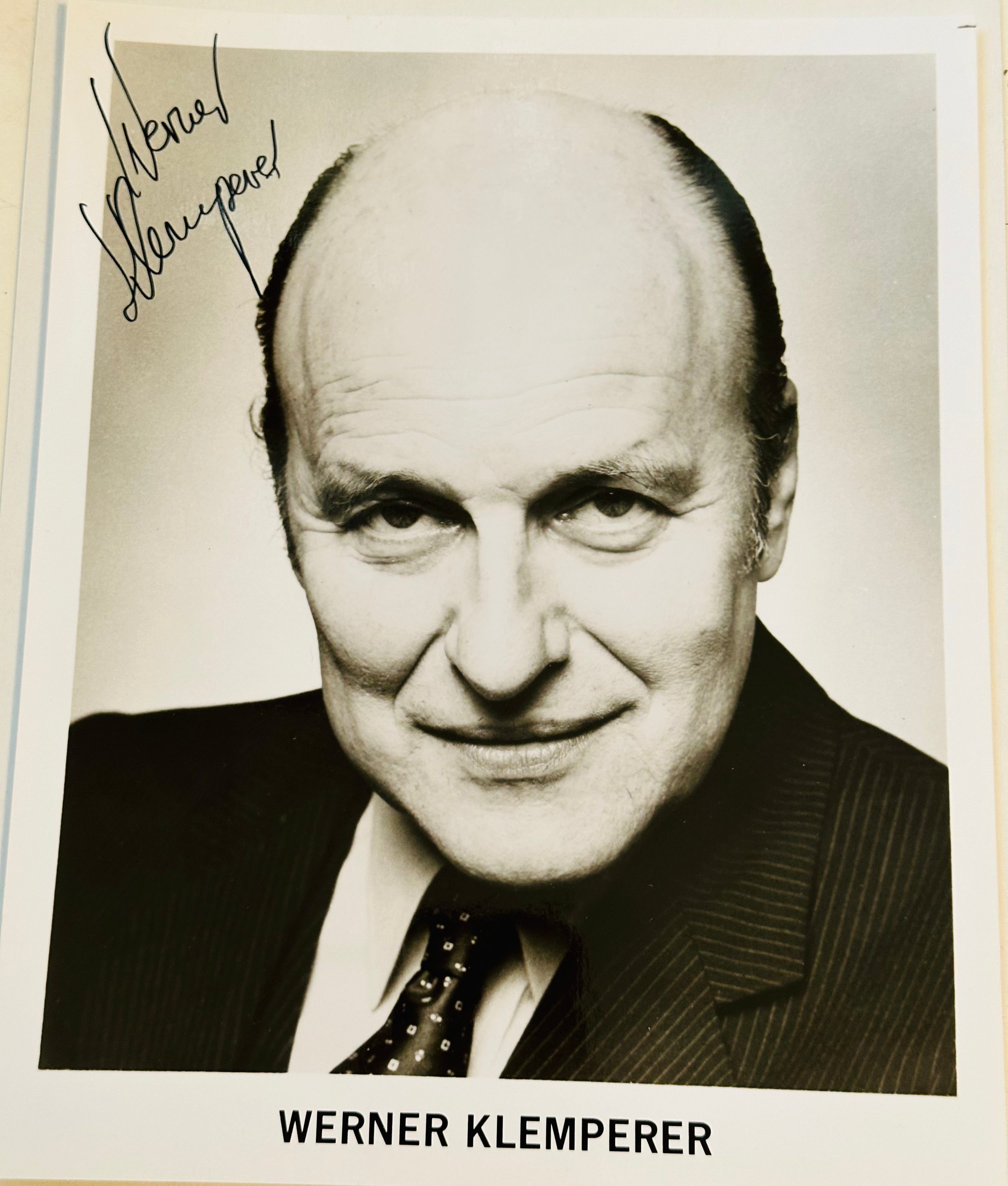 Hogan‘s heroes TV show rare Colonel klink autographed 8 x 10 photo with COA