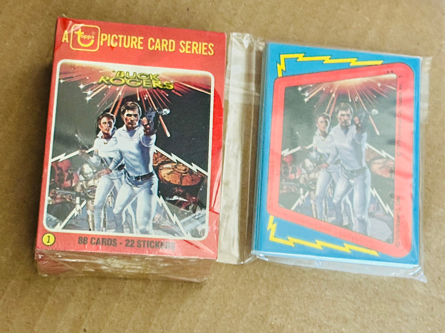 Buck Rogers TV show rare cards and stickers set 1979