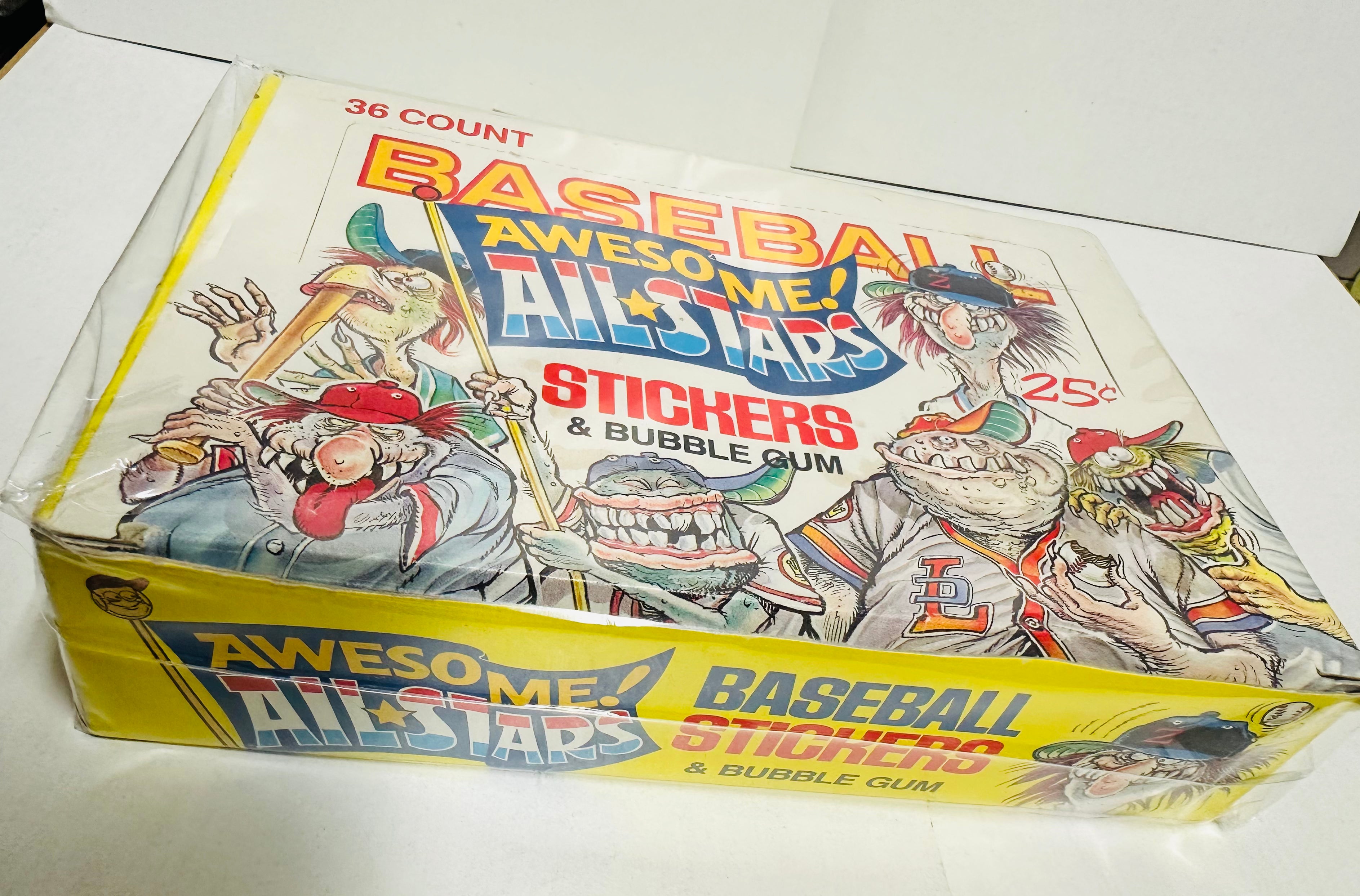 Baseball awesome all-stars cards 36 packs box 1988