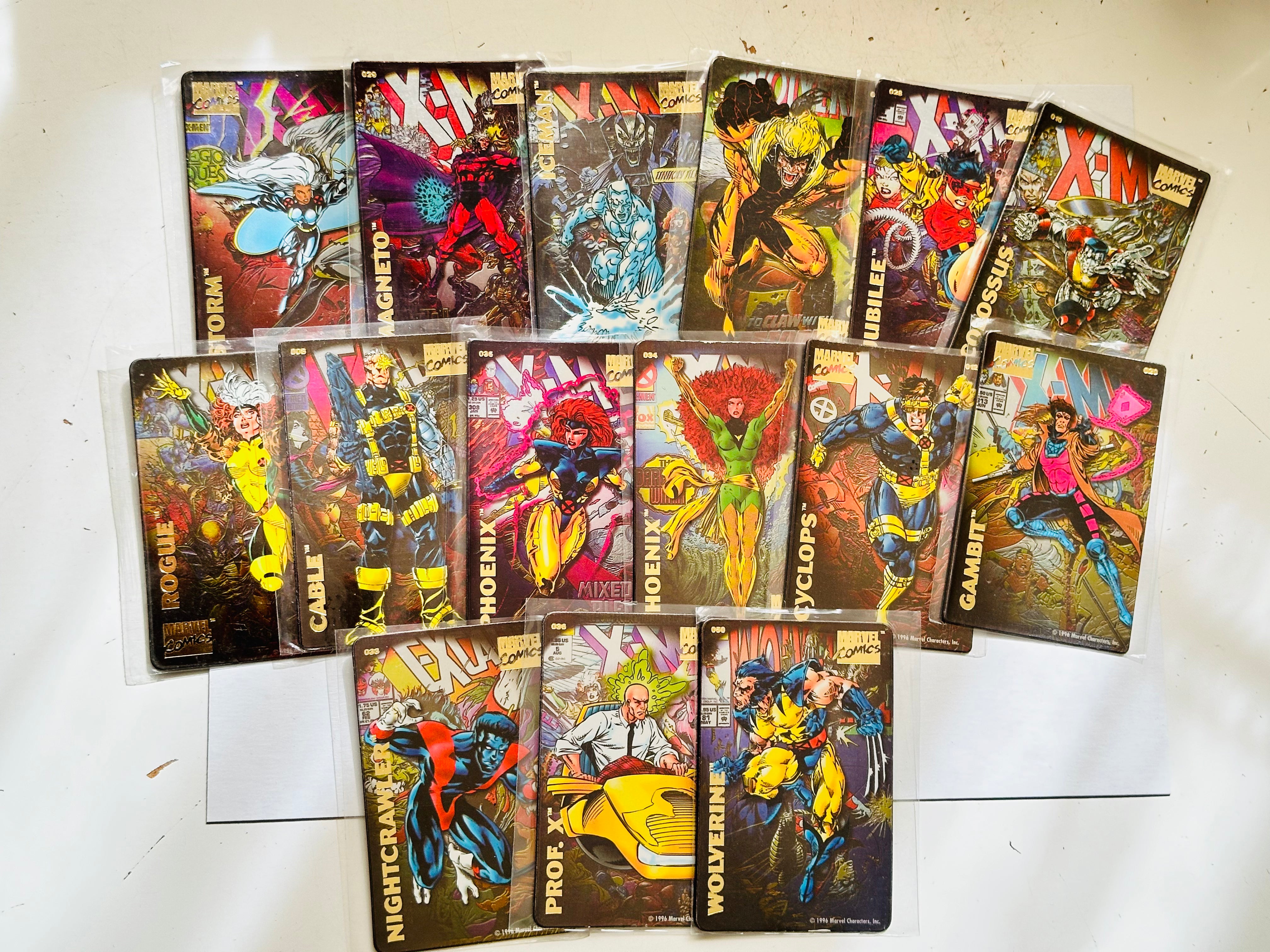 Marvel X-Men magnet cards 15 count lot deal 1996
