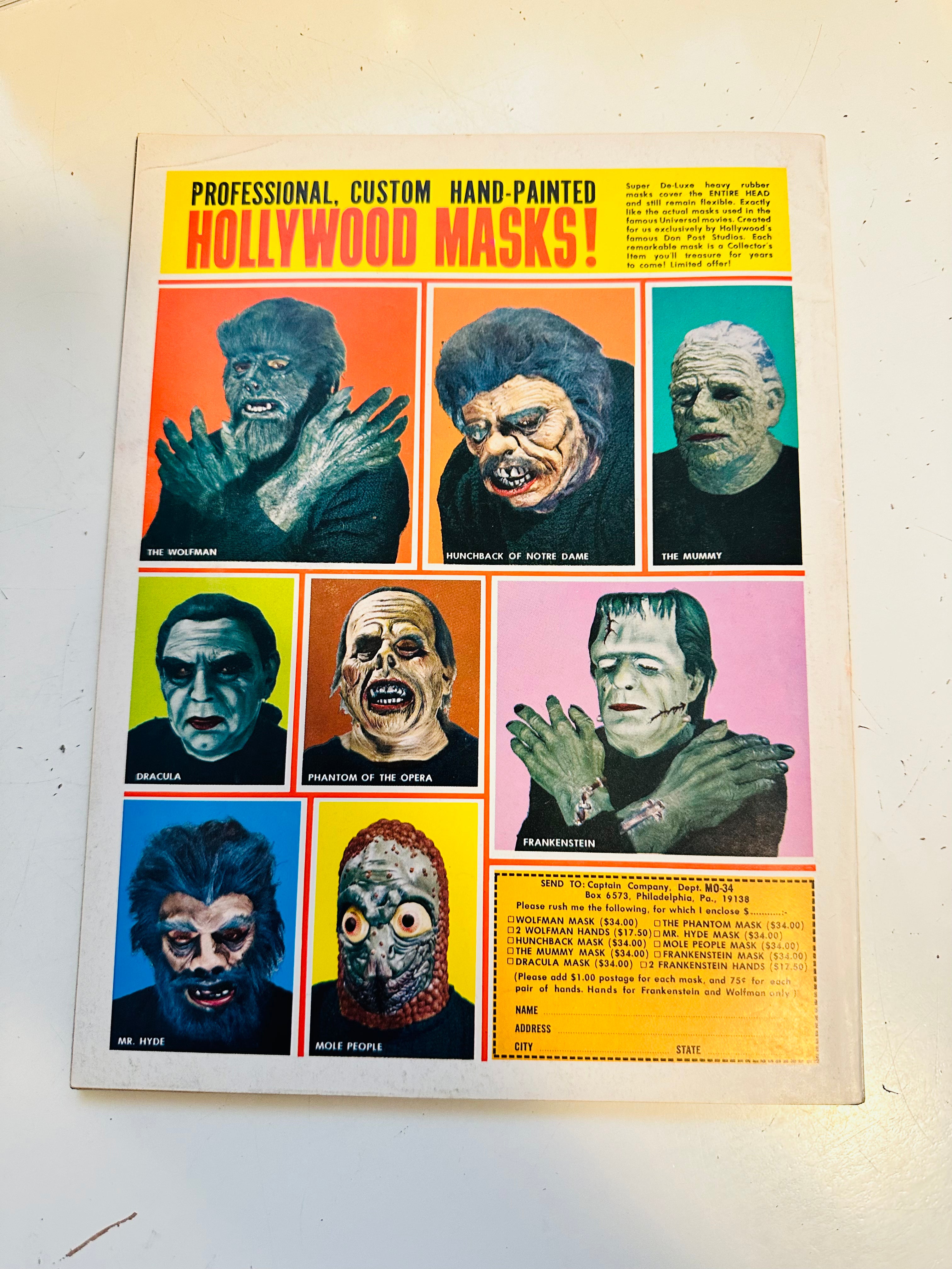 Monsters of Filmland horror magazine #34 high grade 1960s