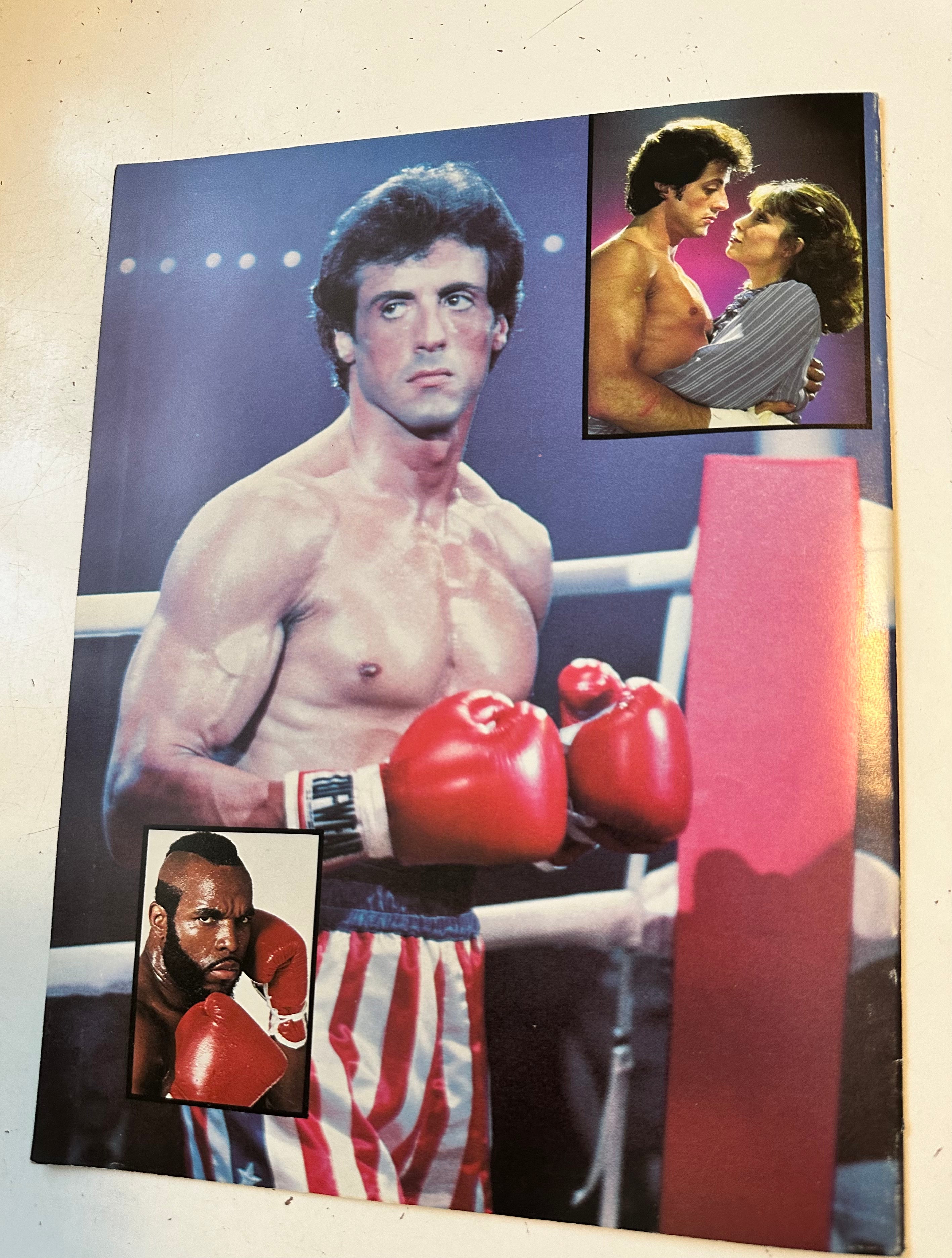 Rocky 3 rare movie Program 1982