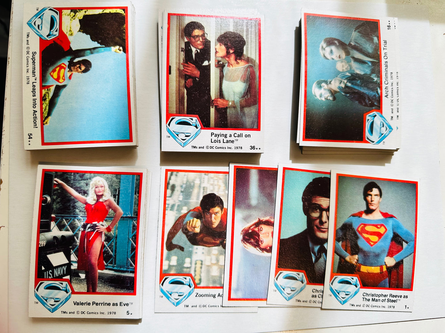 Superman first movie series 1 cards set 1979