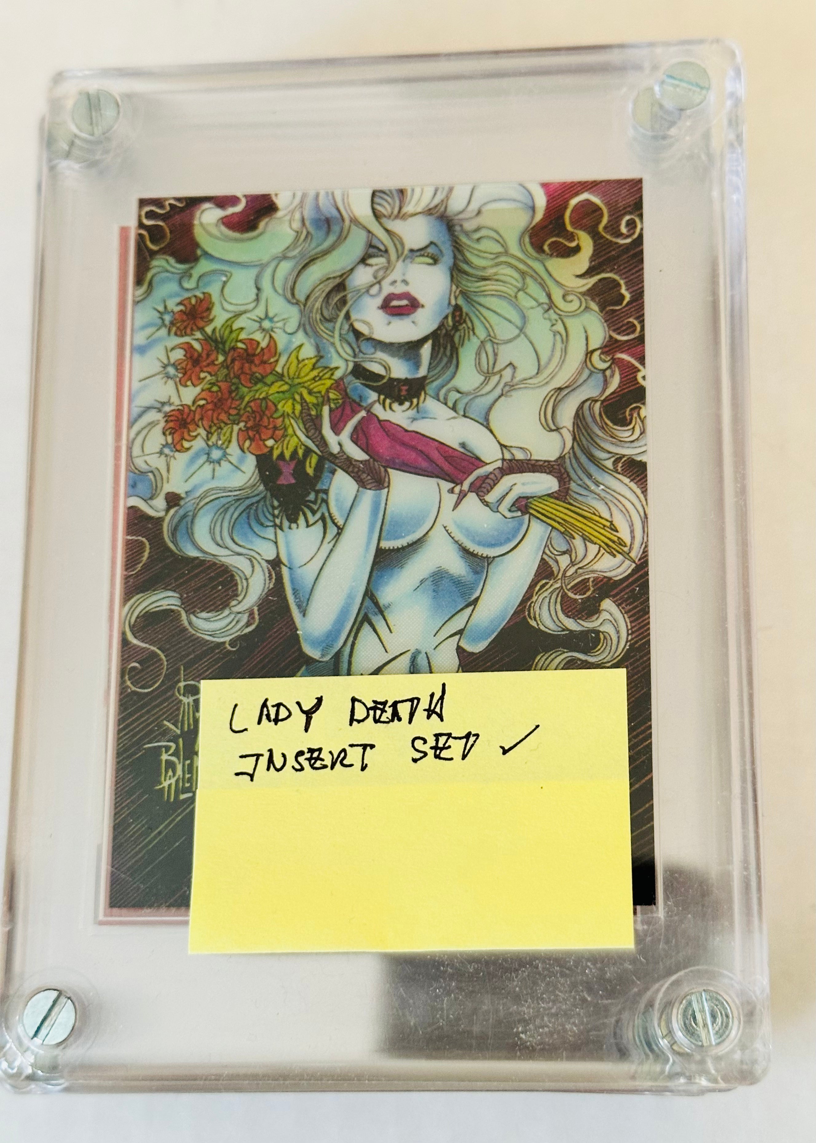 Lady Death rare Translucent insert cards set 1990s