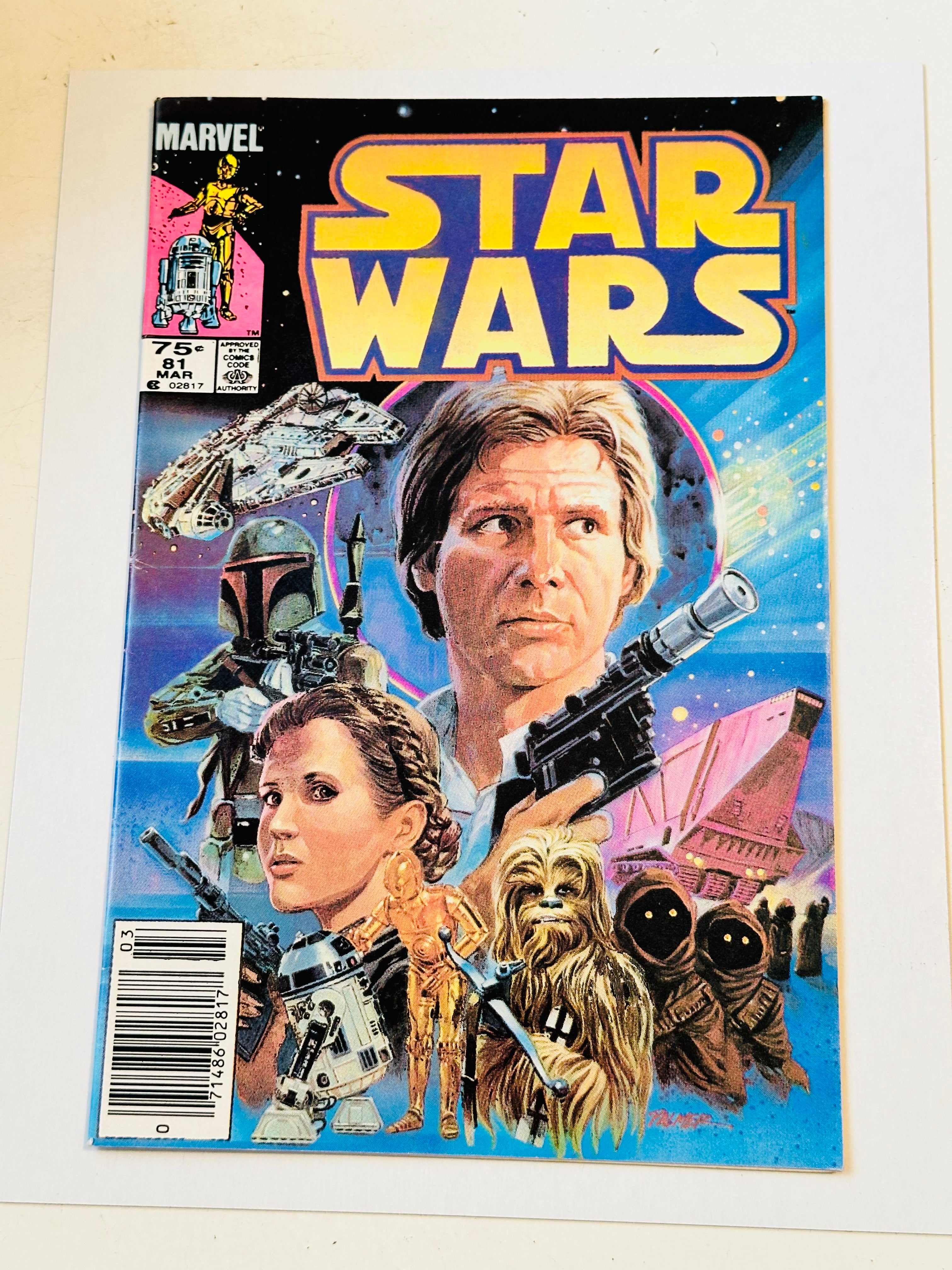 Star Wars #81 Vf condition new stand comic book 1984