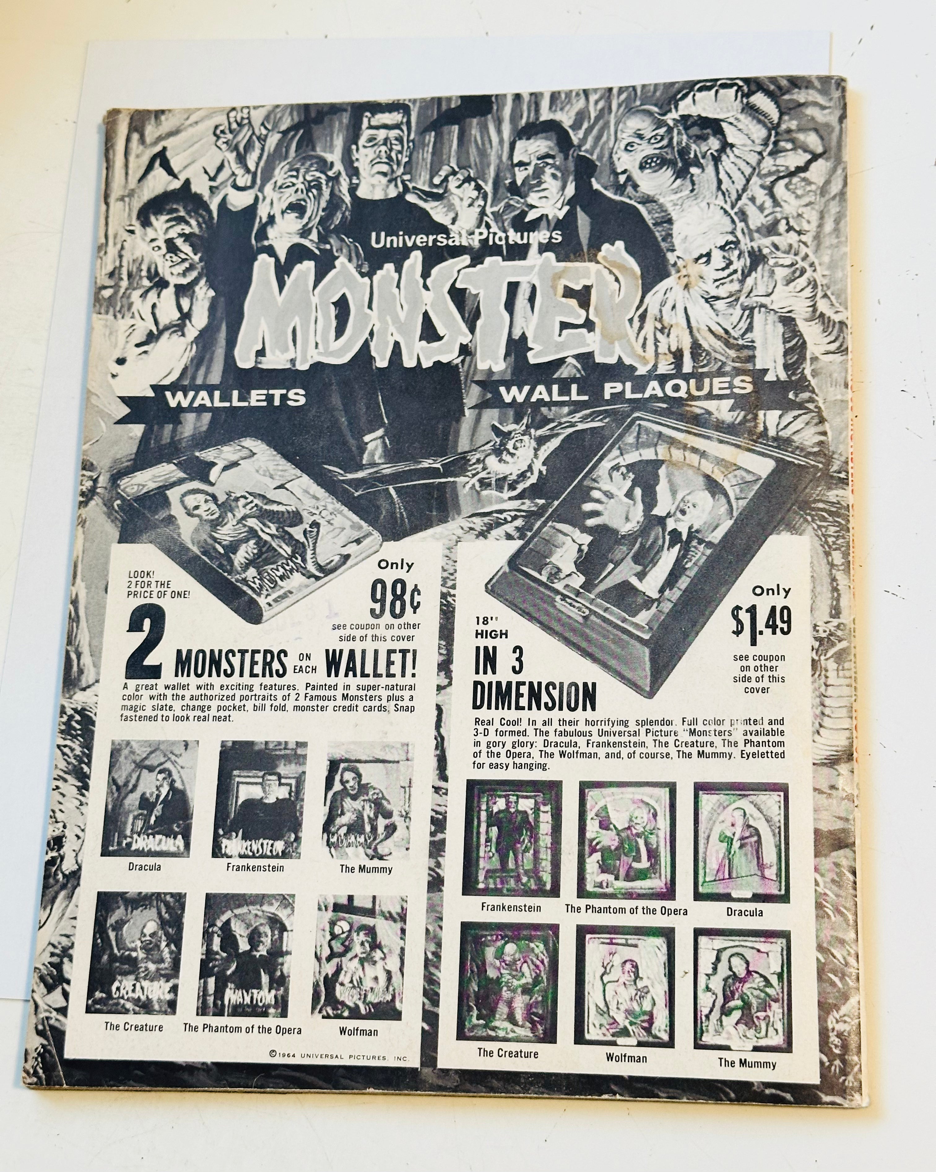 Famous monsters of filmland #30. High grade Vf or better condition 1964