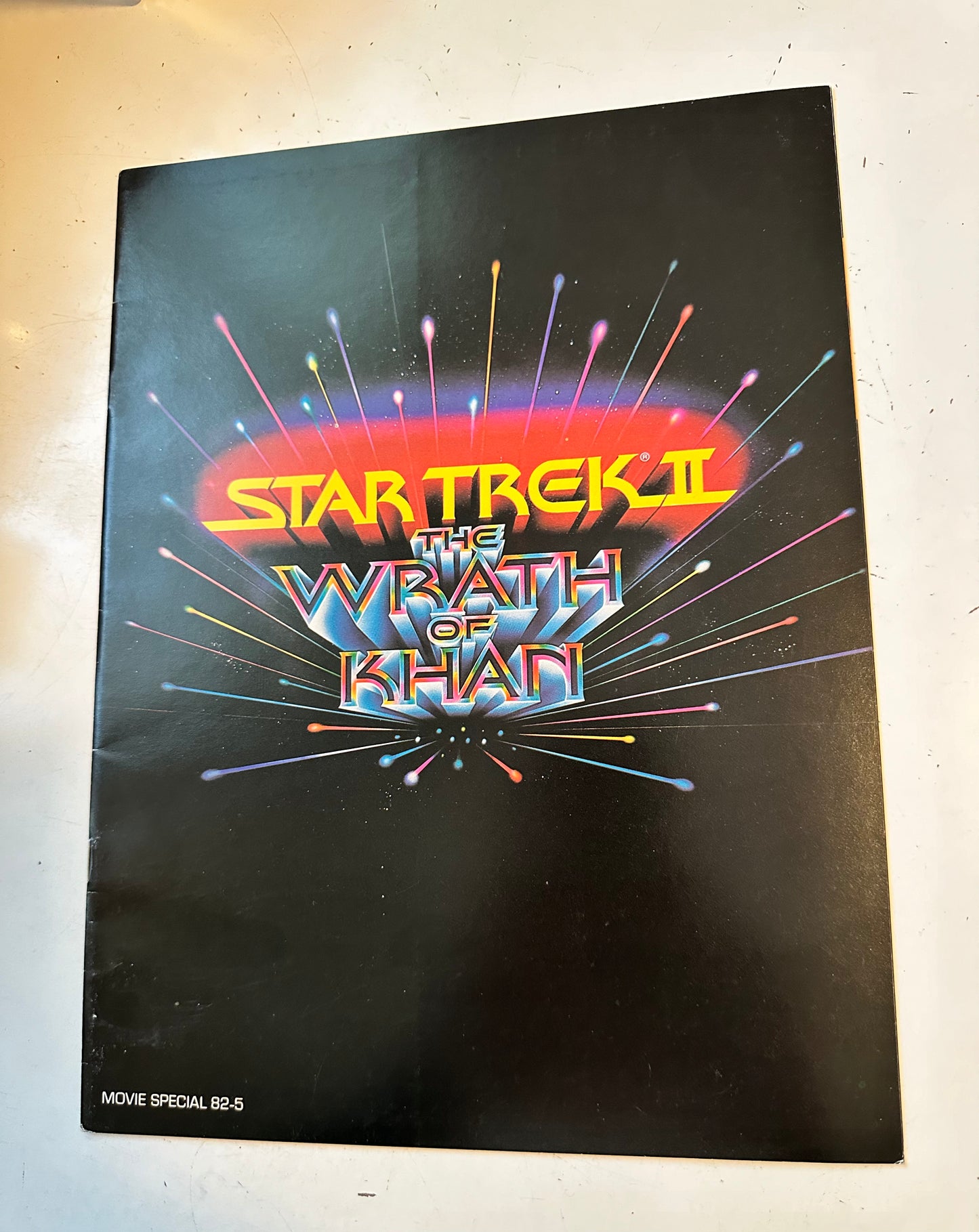 Star Trek wrath of Khan movie program 1982