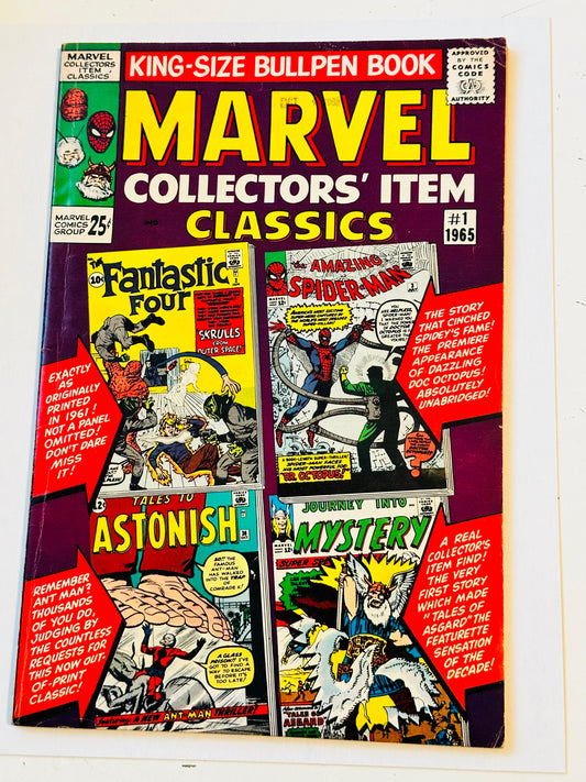 Marvel collectors items classic #1 comic book 1965