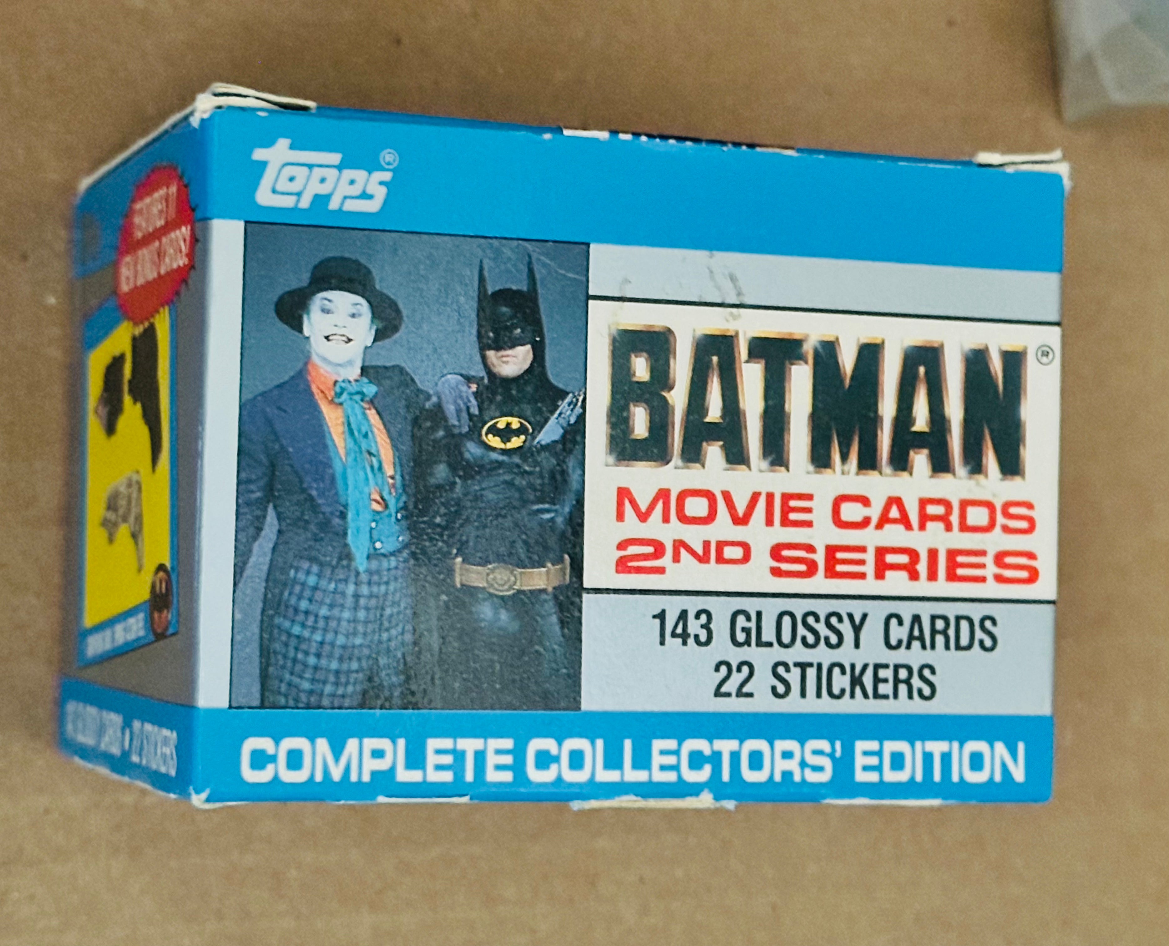 Batman movie 2nd series glossy cards set in box 1989