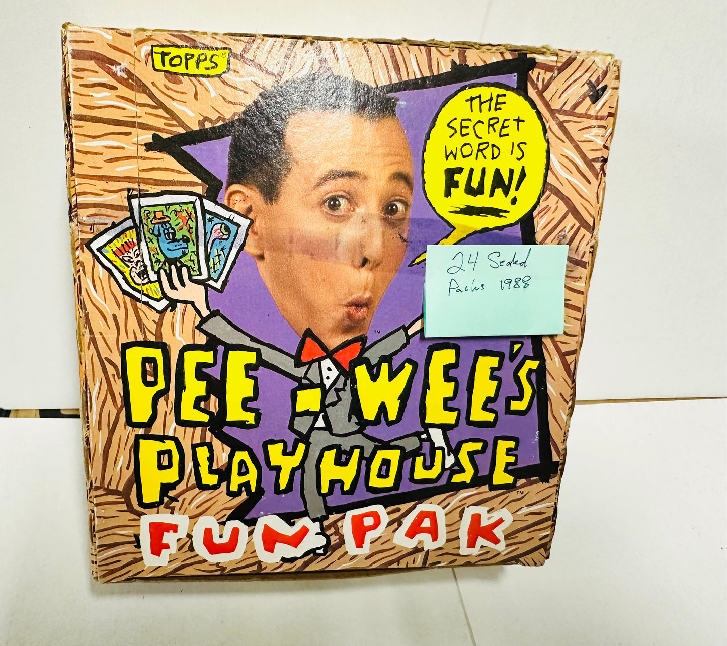 Pee Wees playhouse cards rare 24 sealed packs box 1988