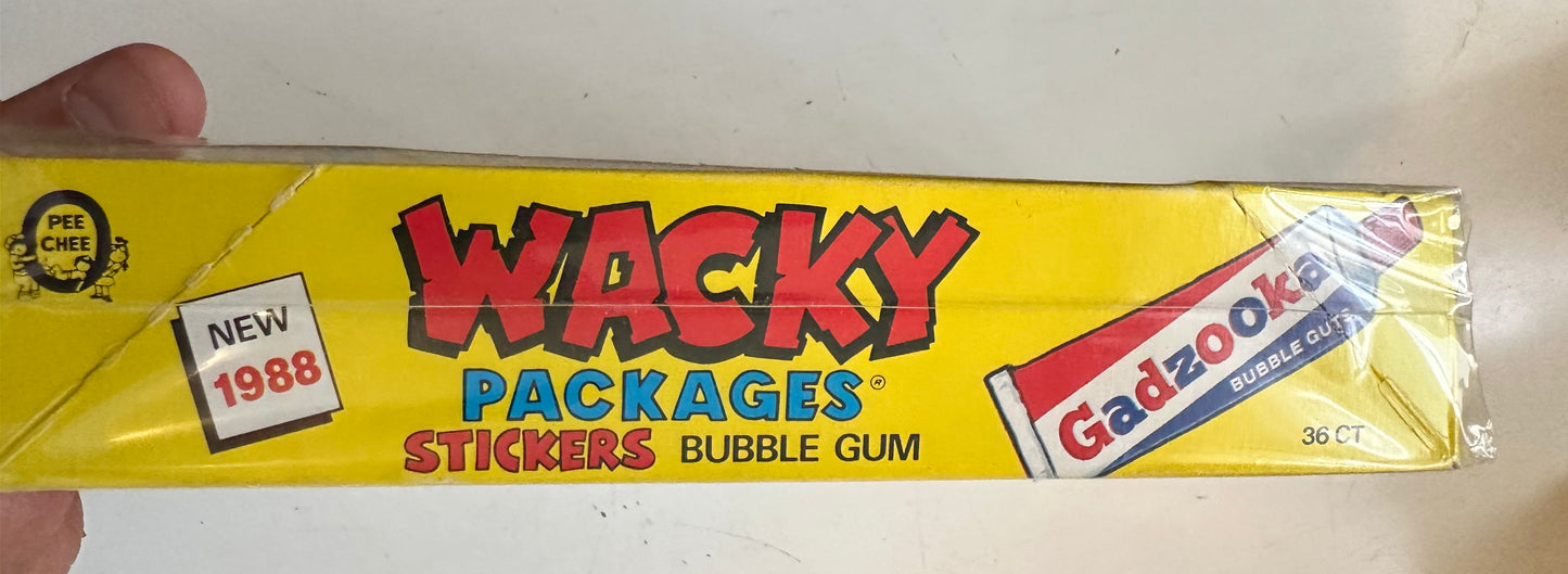 Wacky packages Opc Canadian version 36 sealed packs stickers box 1988