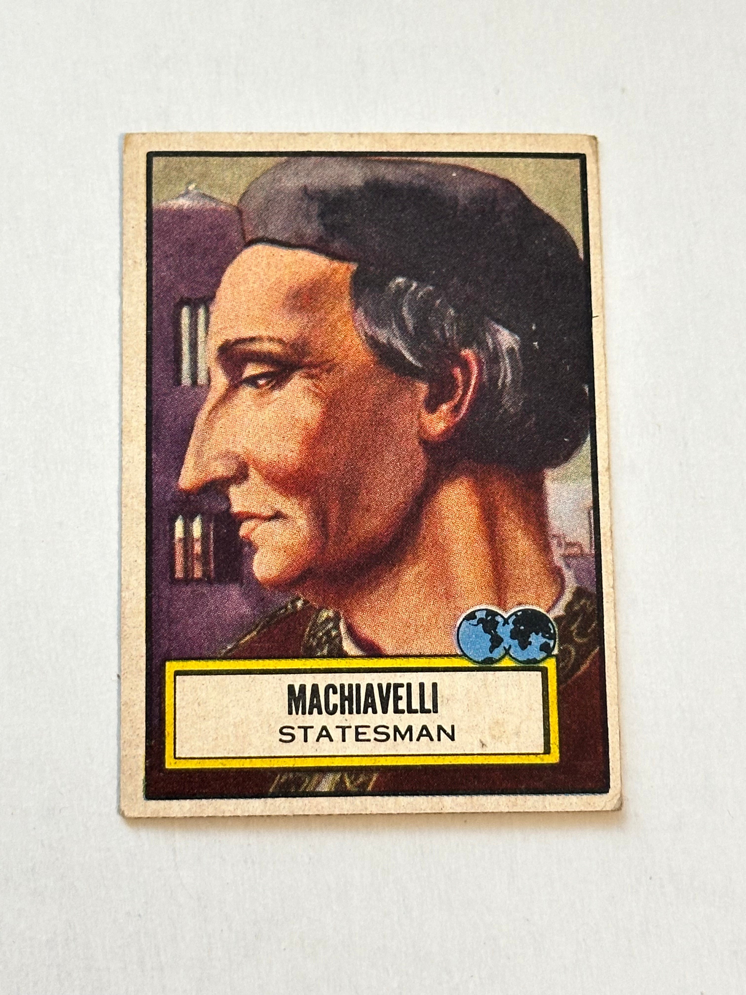 1952 Topps Look and See Machivelli rare ex condition card