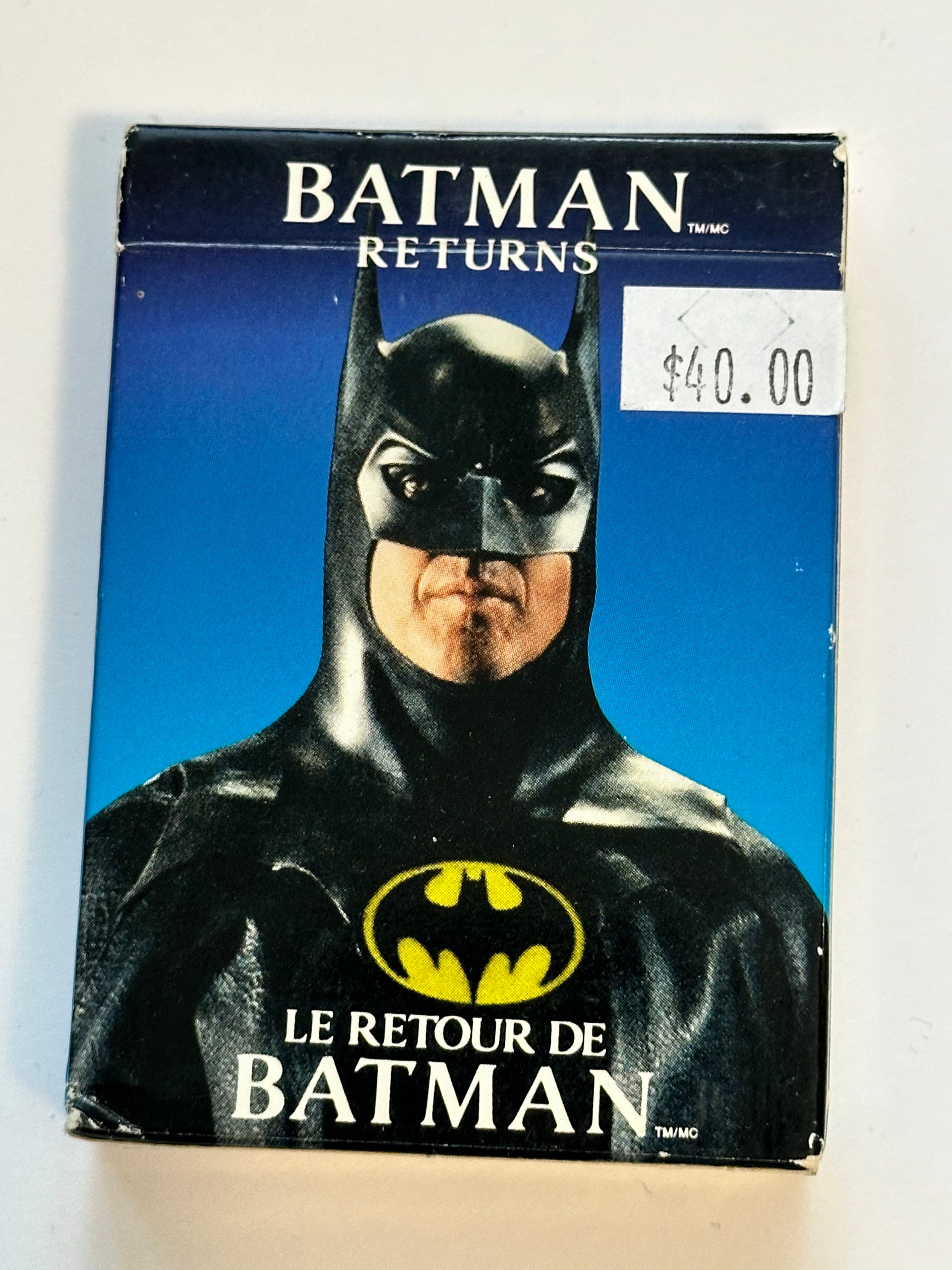 Batman returns movie rare playing cards deck 1992
