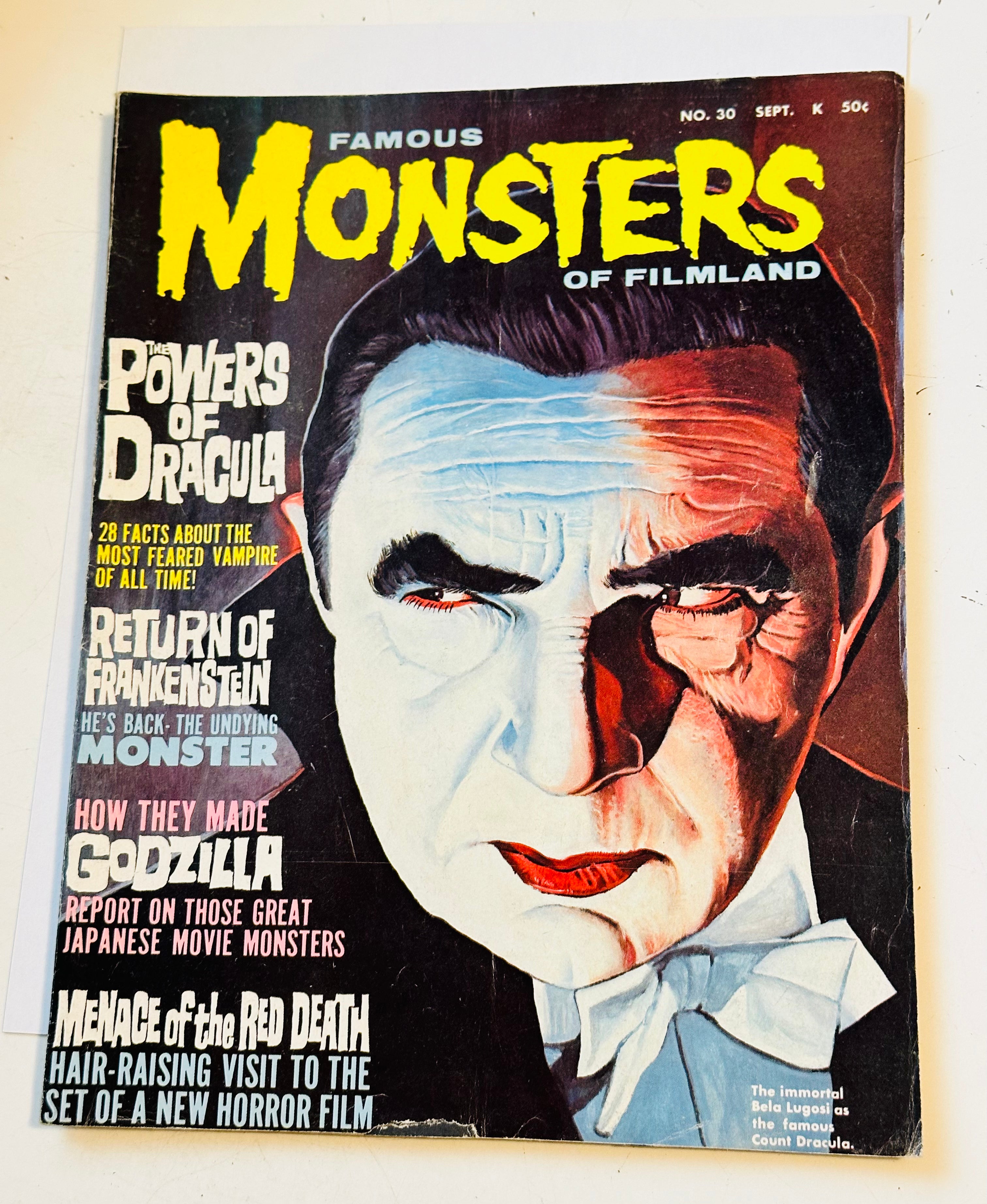 Famous monsters of filmland #30. High grade Vf or better condition 1964