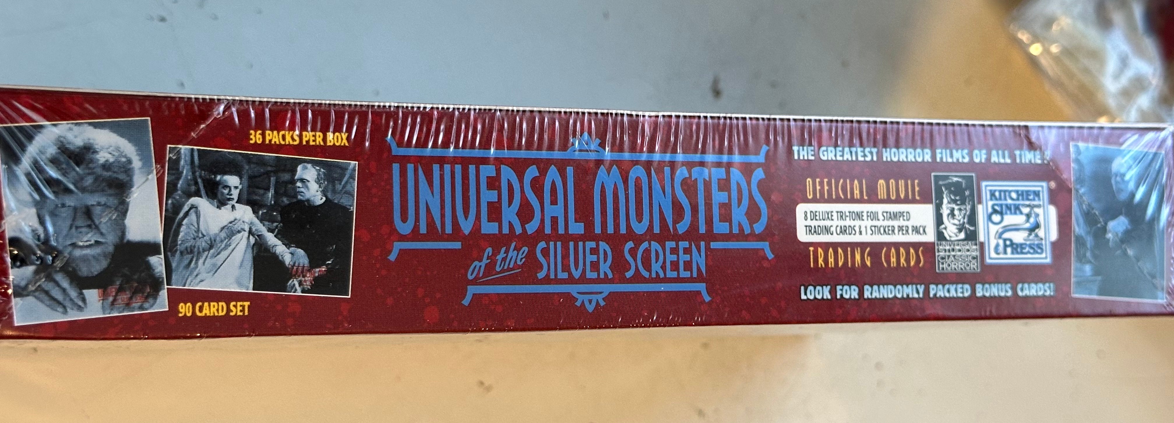 Universal Monsters Horror legends rare 36 packs factory sealed box 1989