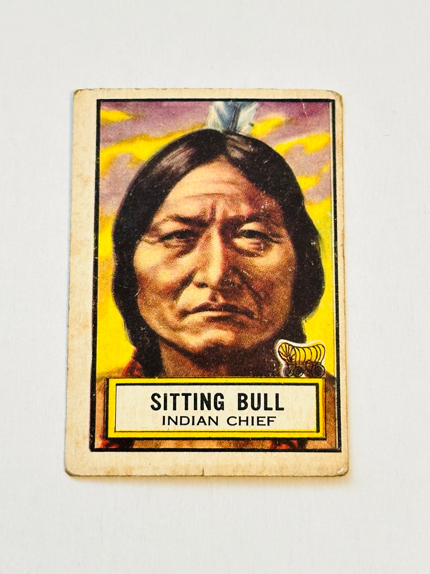 1952 Topps look and See rare Sitting Bull vg condition card