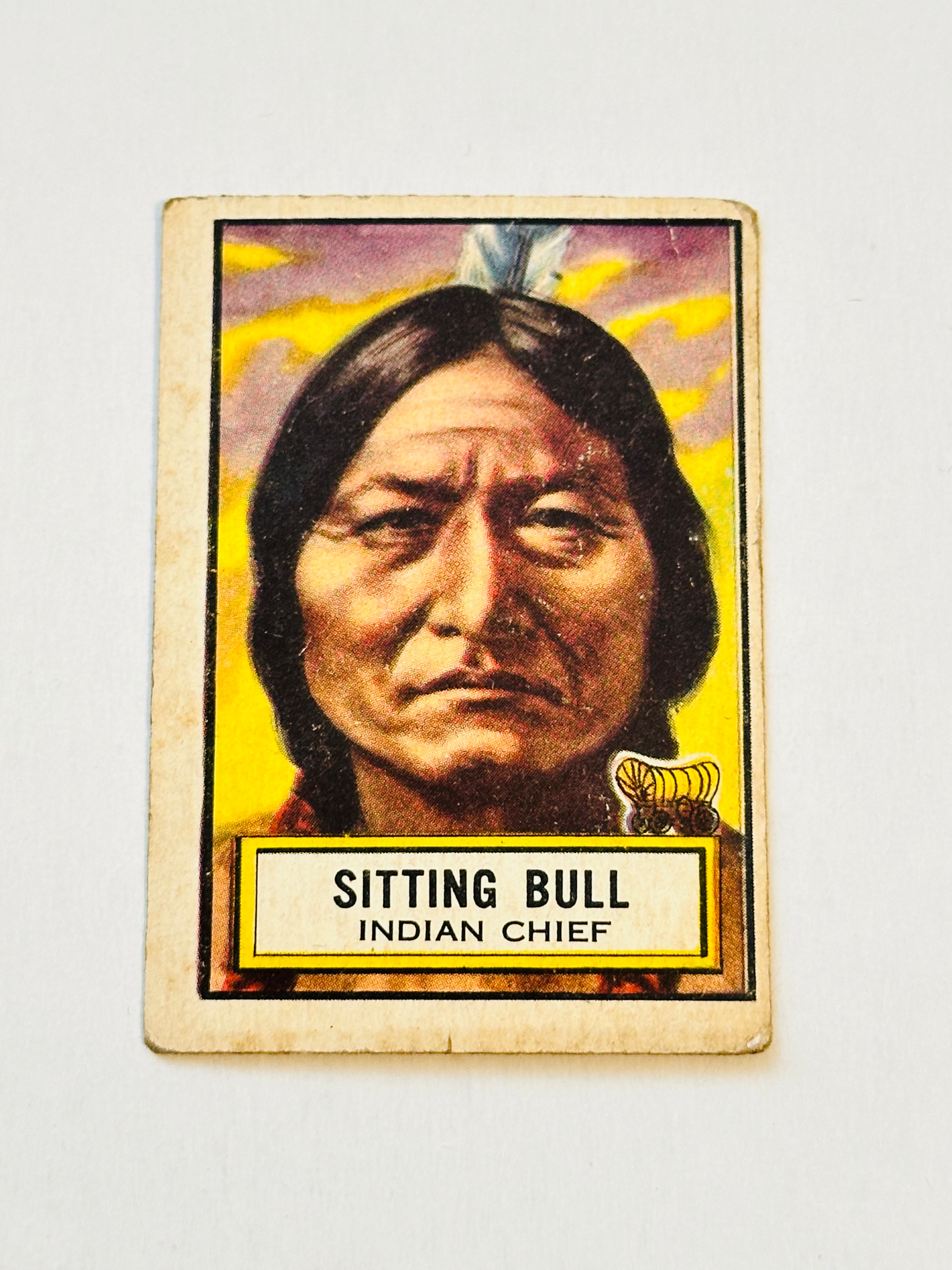 1952 Topps look and See rare Sitting Bull vg card