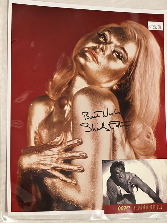 James Bond Shirley Eaton rare autographed 8 x 10 photo with COA